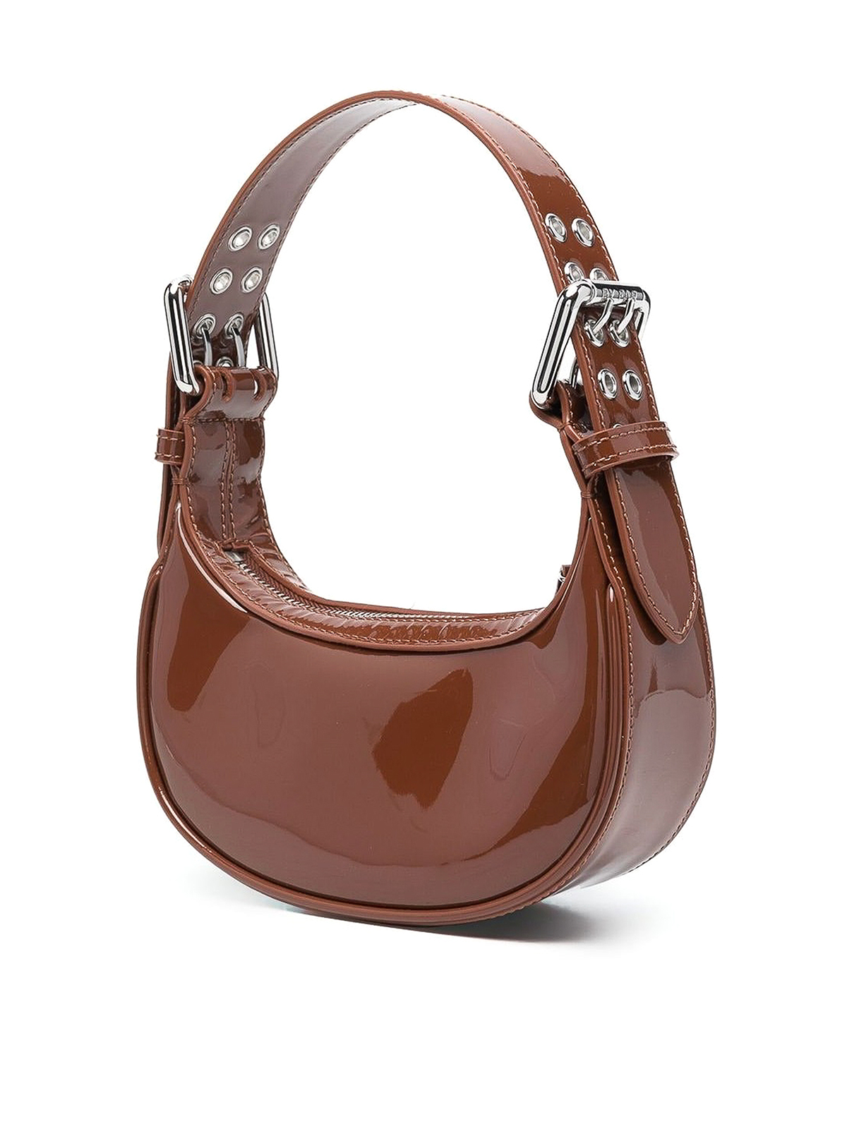 Sexy Large Black Patent Leather Handbag with Zip Details and Hardware  Designer Italian Black Patent Leather Purse Bag Career Handbag