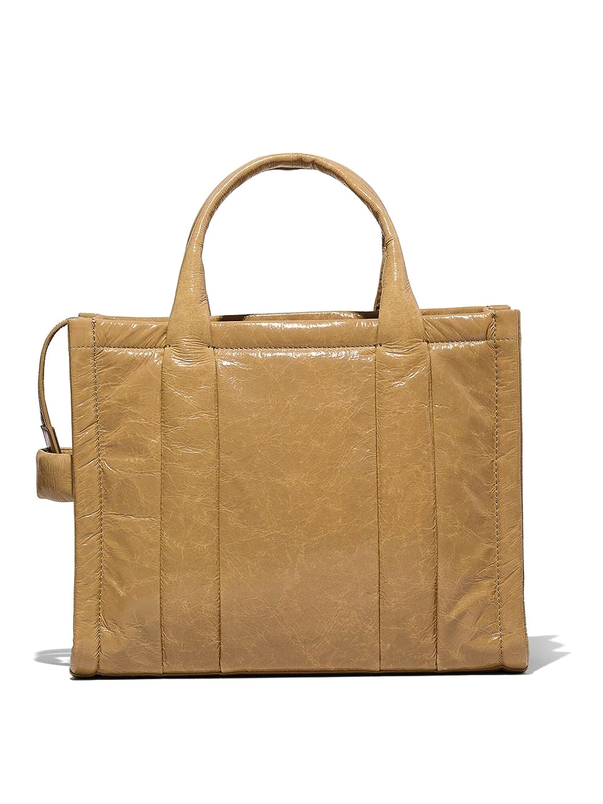 MARC JACOBS Shopper THE SMALL TOTE BAG LEATHER in camel