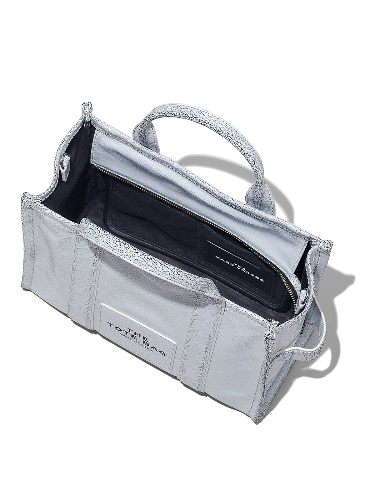 Marc Jacobs The Small Tote Bag in Silver Leather