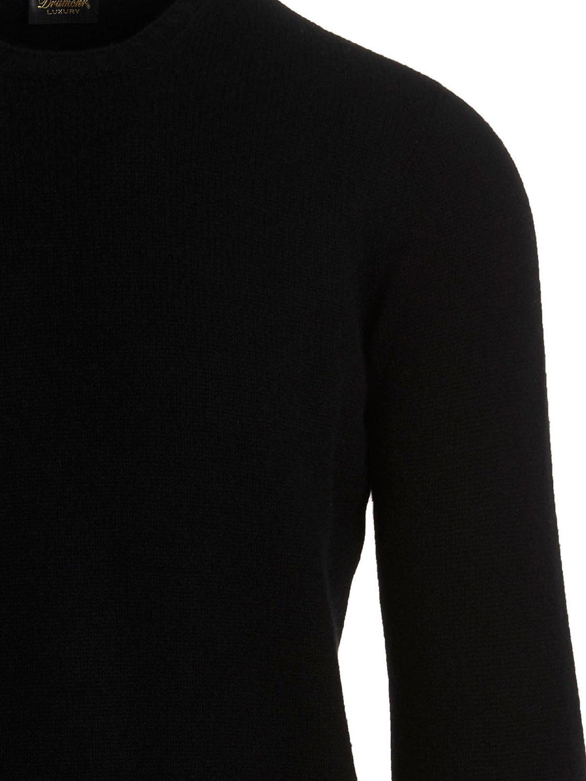 Shop Drumohr Cashmere Sweater In Black