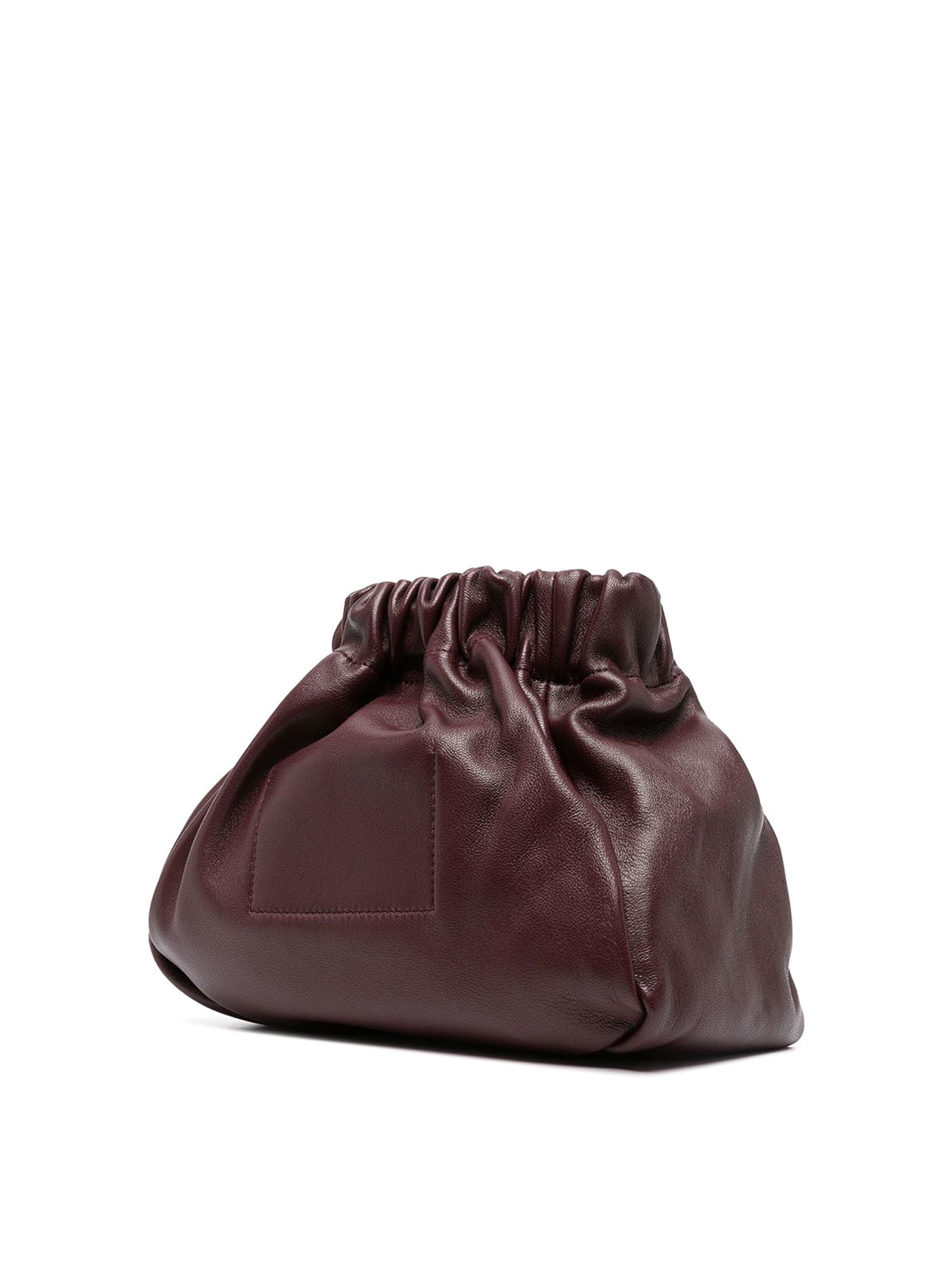 Jil Sander Drawstring leather bag - Burgundy|J08WD0023P4846609