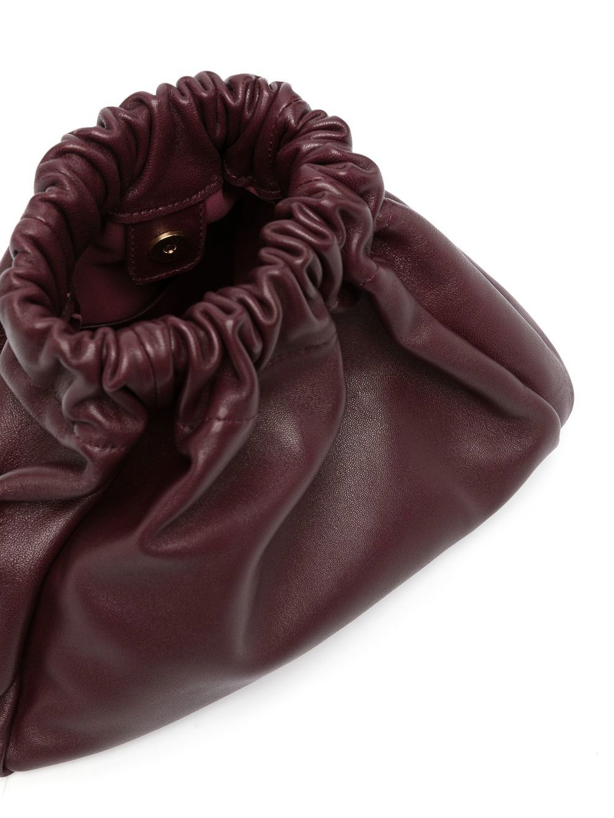 Jil Sander Drawstring leather bag - Burgundy|J08WD0023P4846609