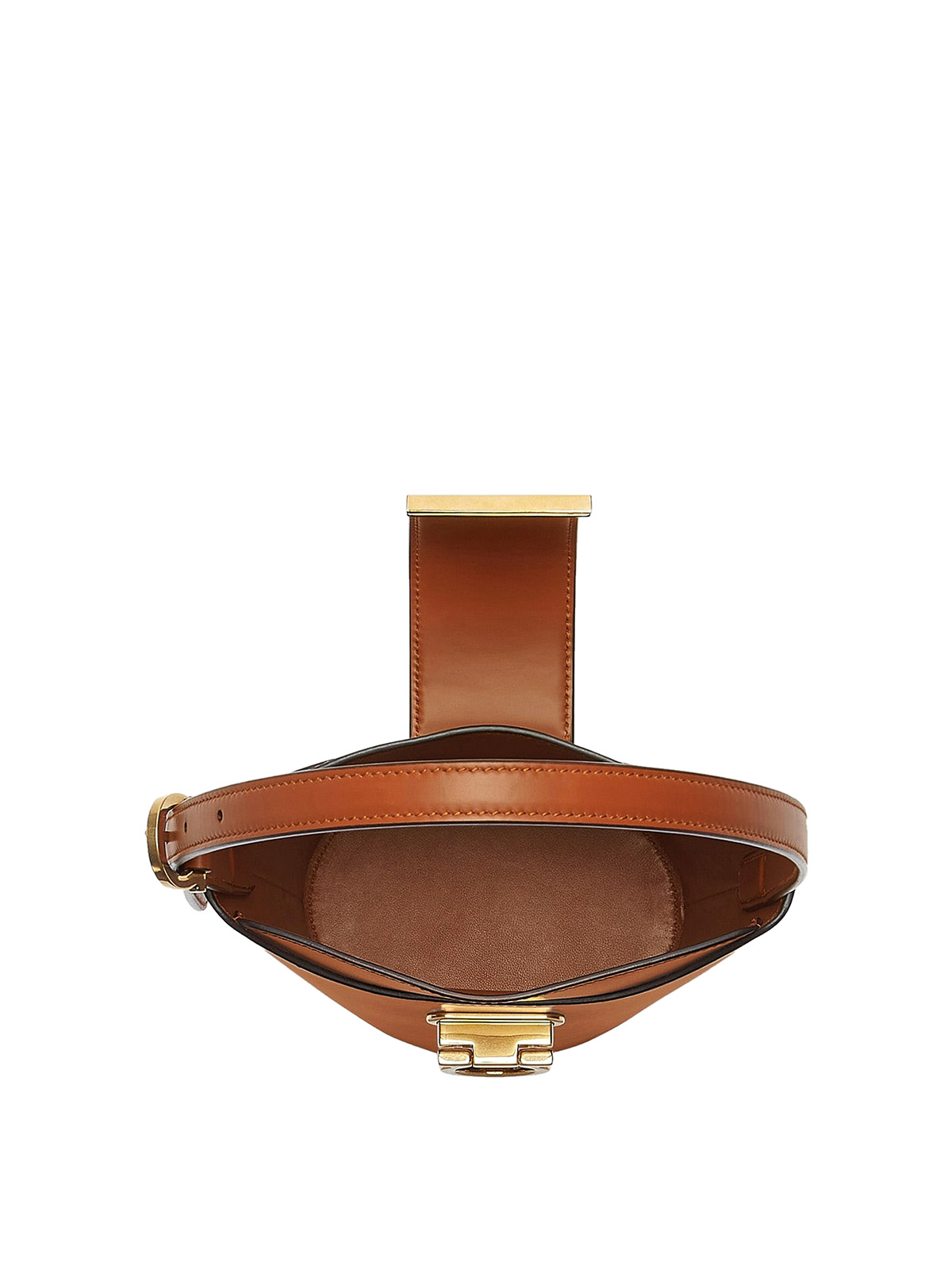 Salvatore Ferragamo brown leather crossbody bucket bag Salvatore Ferragamo Leather Bucket Bag - Brown Crossbody  main image 4