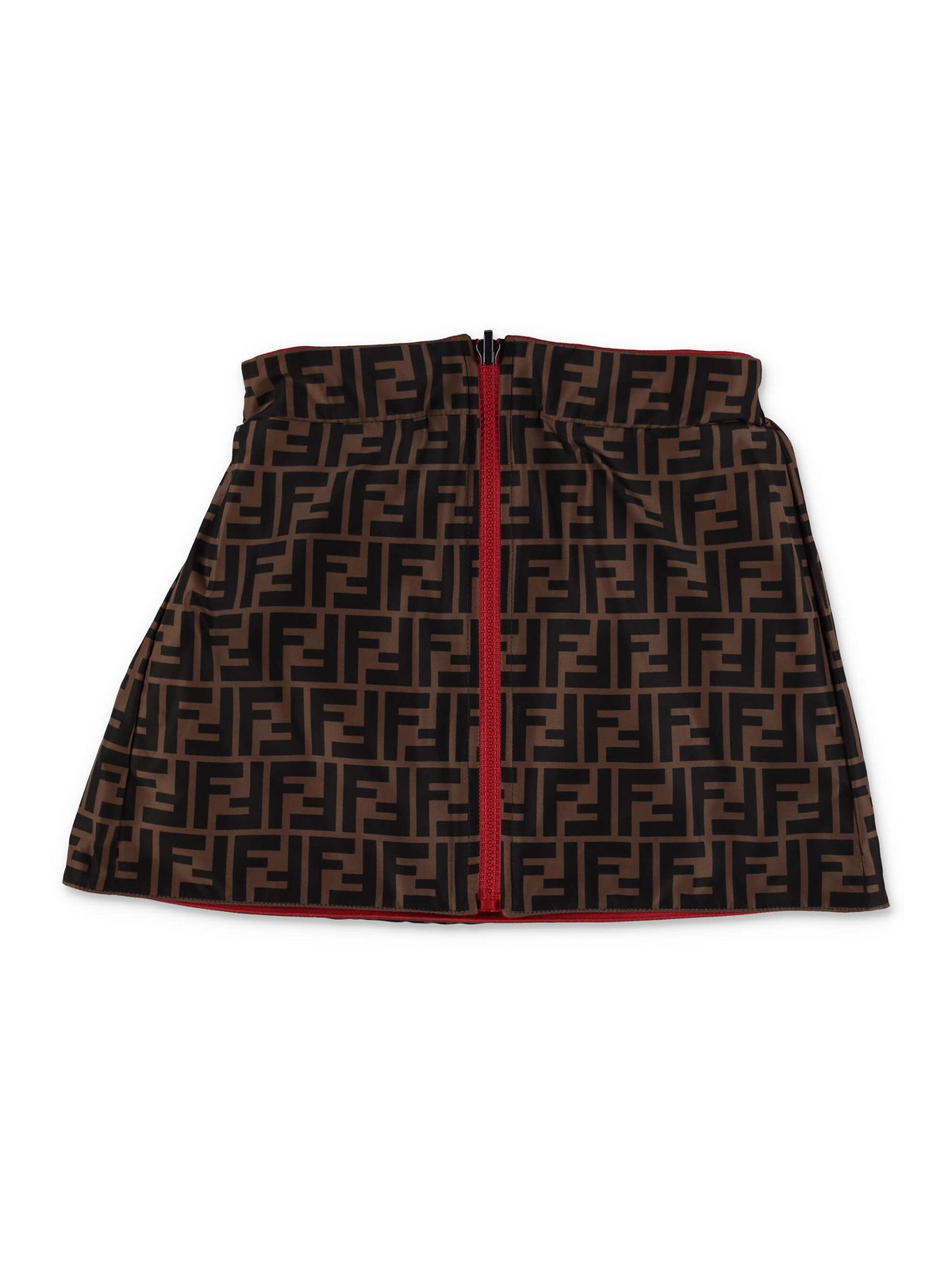 FENDI ミニスカート Fendi Reversible cotton skirt - Red - Girls | JFE093AJ2UF18O40