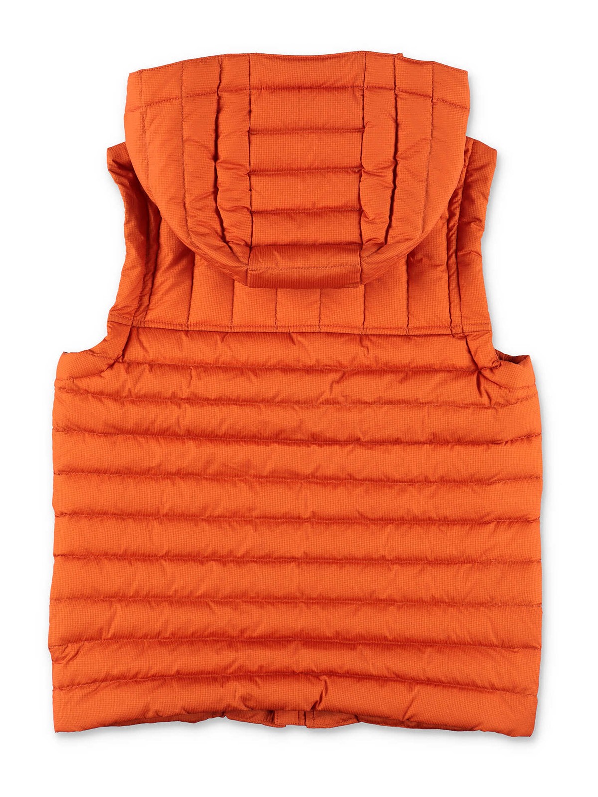 Burberry Orange nylon padded vest with hood Boys 8053710B24600