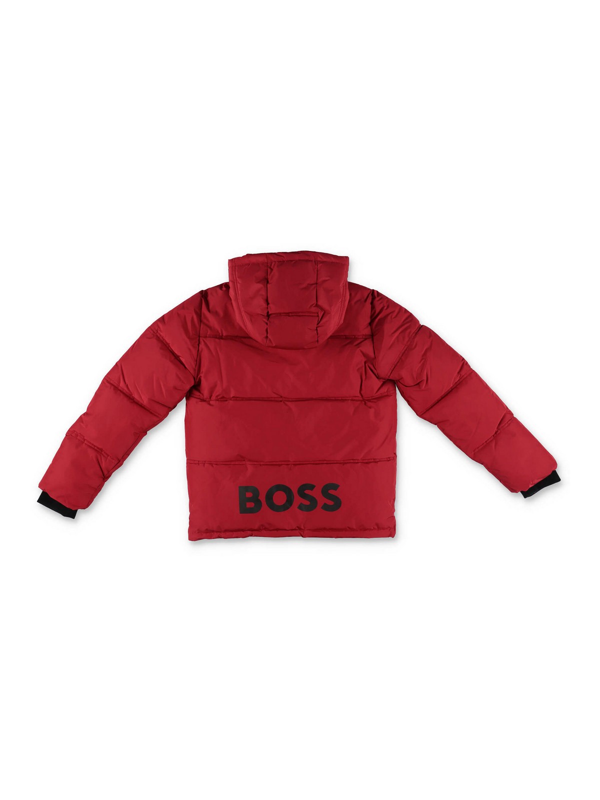 Padded jackets Hugo Boss Red nylon padded jacket with hood J2648899C0