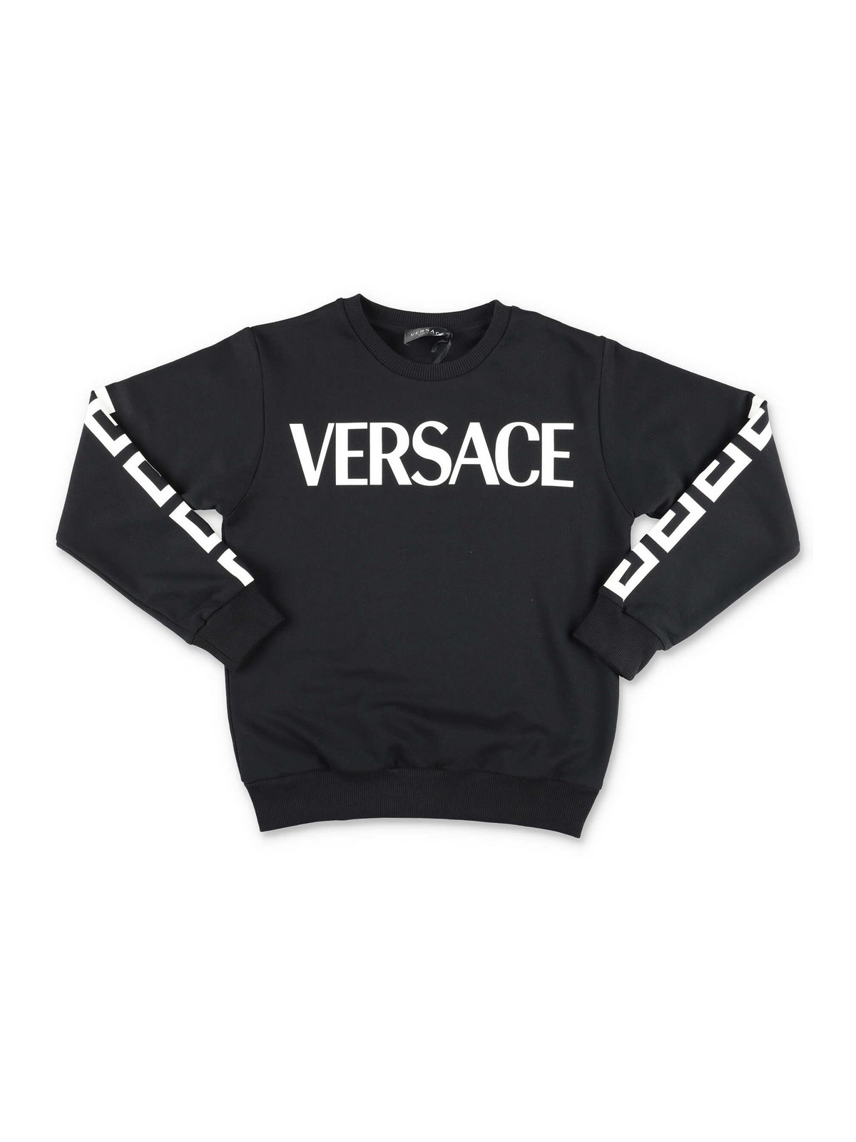 Versace Kids' Black Cotton Sweatshirt