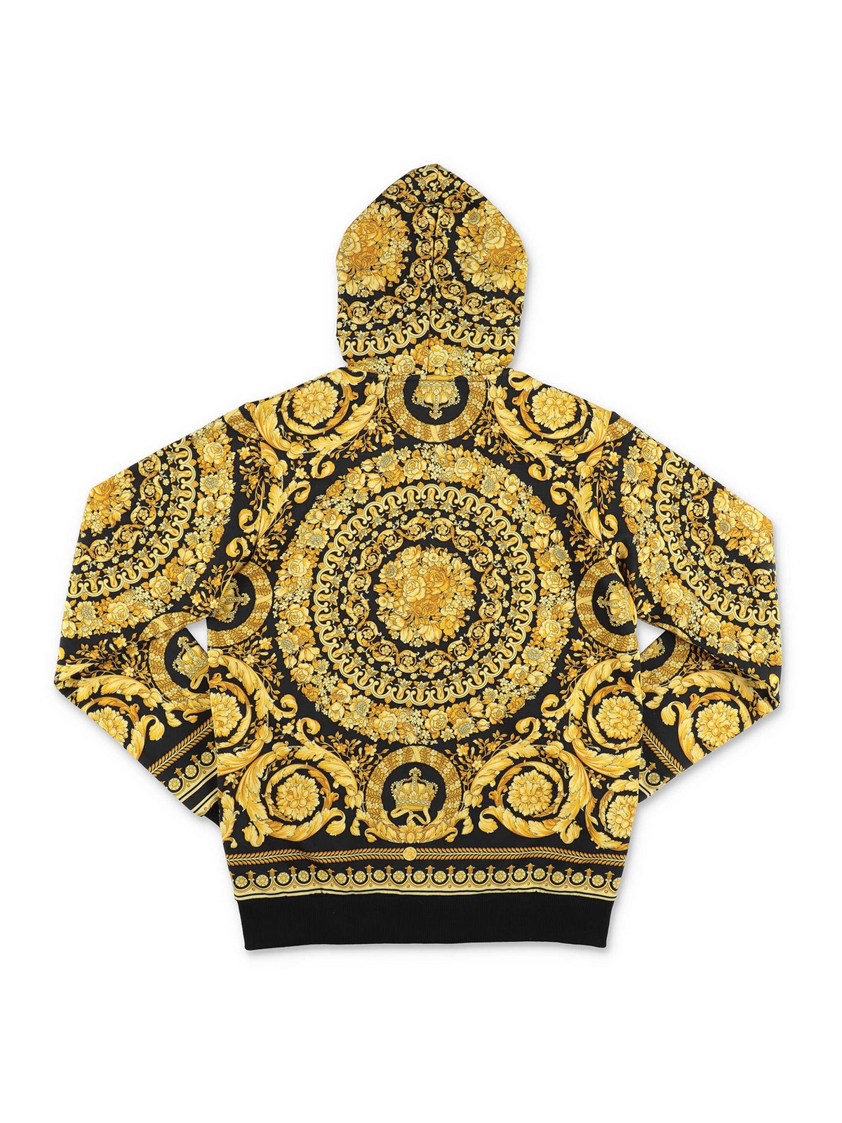 Versace Baroque print cotton hoodie Boys 10003421A024505B000T