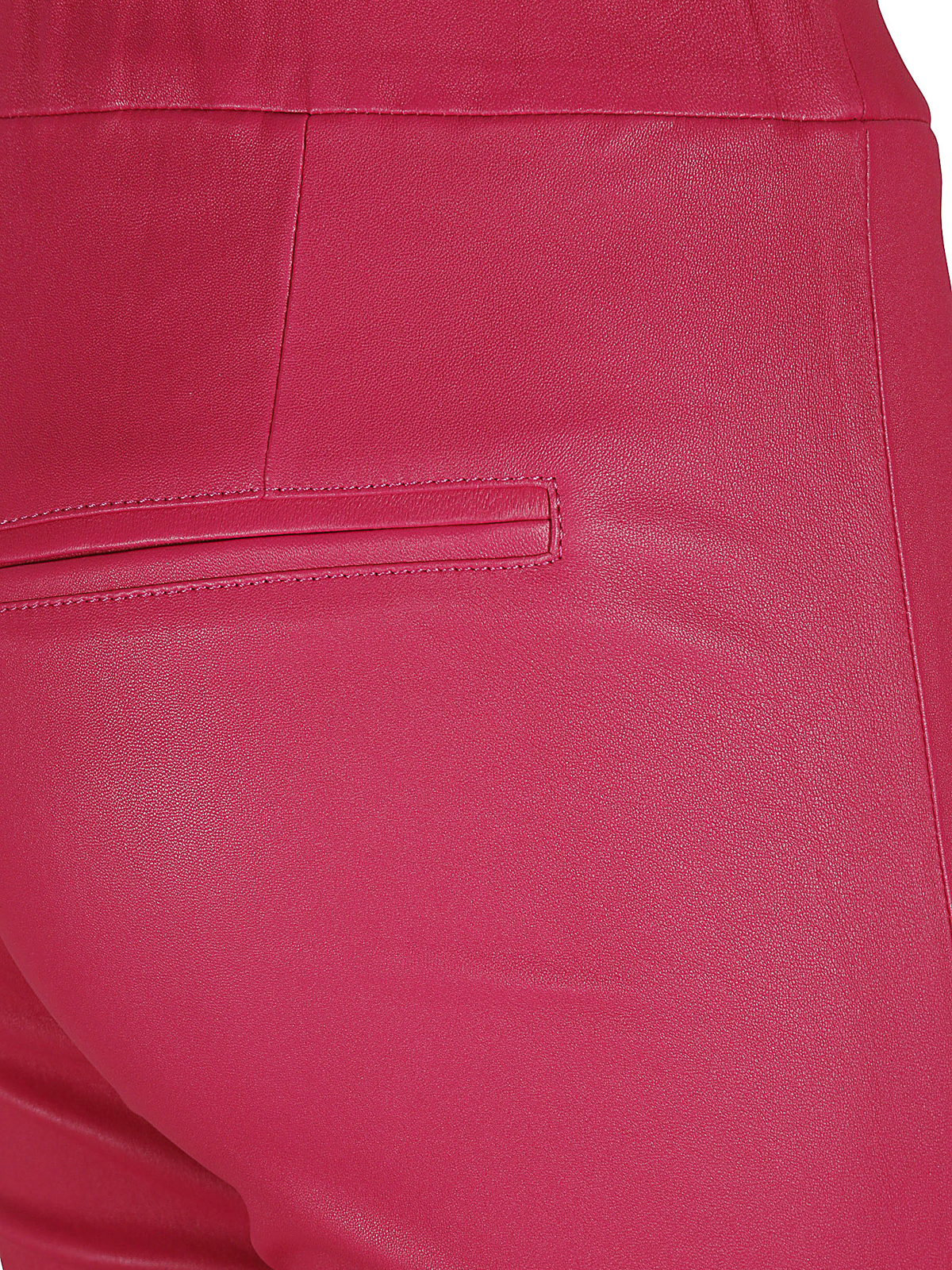 Shop Arma Flared Nappa Leather Trousers In Fucsia