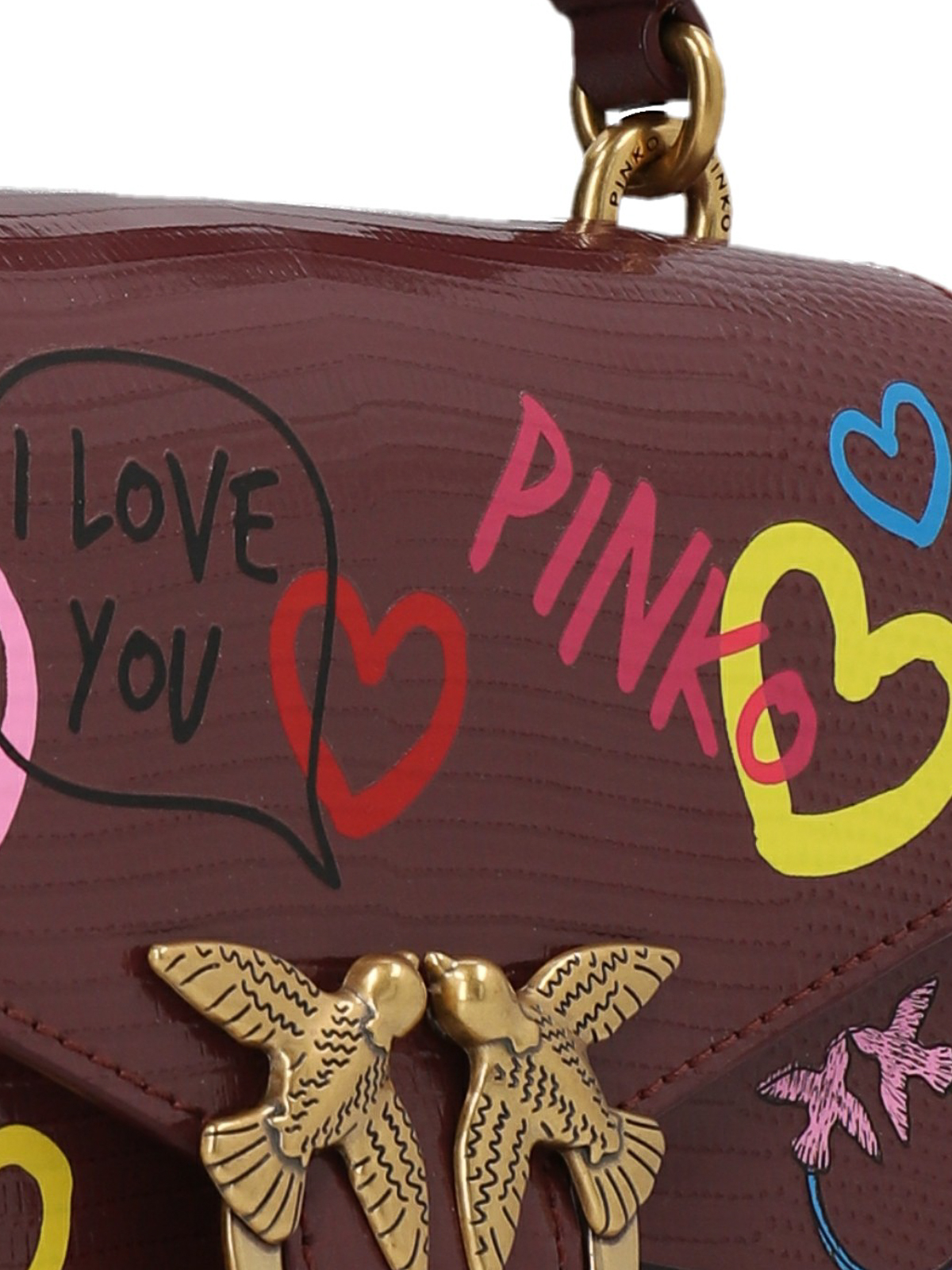 Pinko Love mini top handbag - Purple - Women|1P22W6A043WWAQ