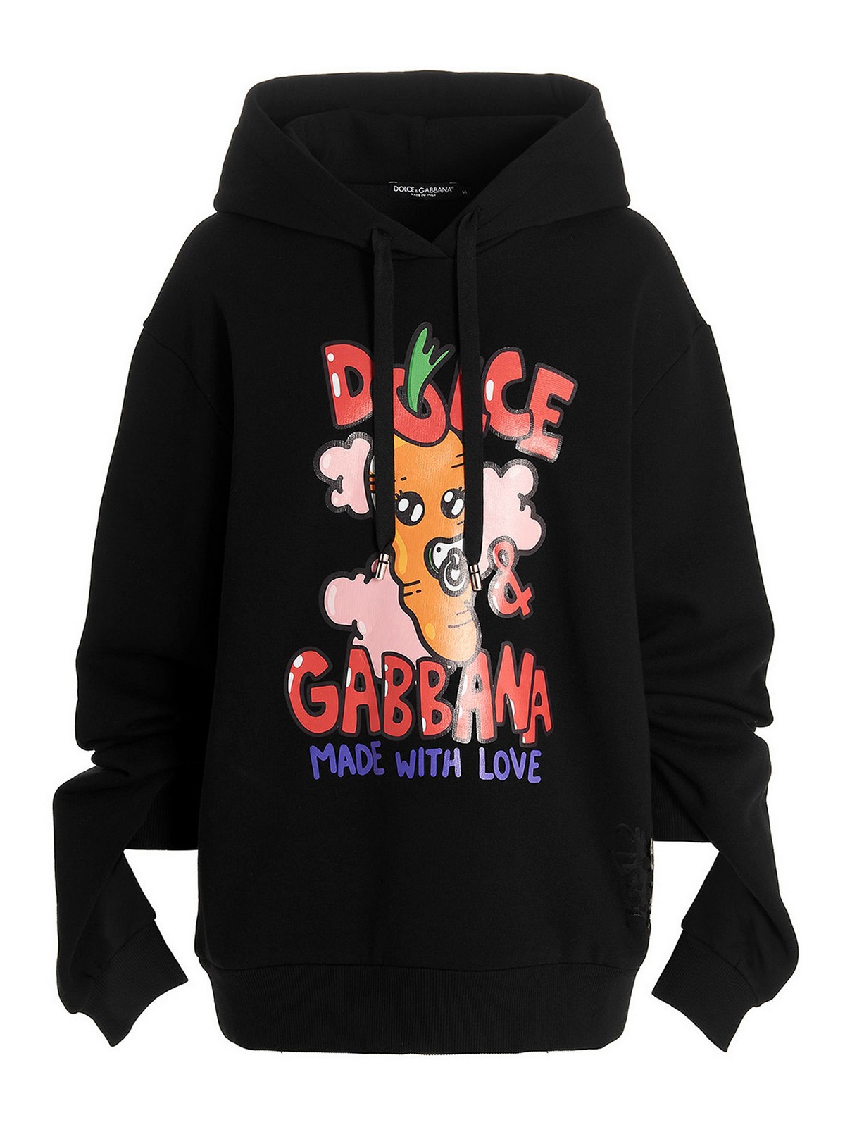Dolce & Gabbana Printed Sweatshirt In Negro