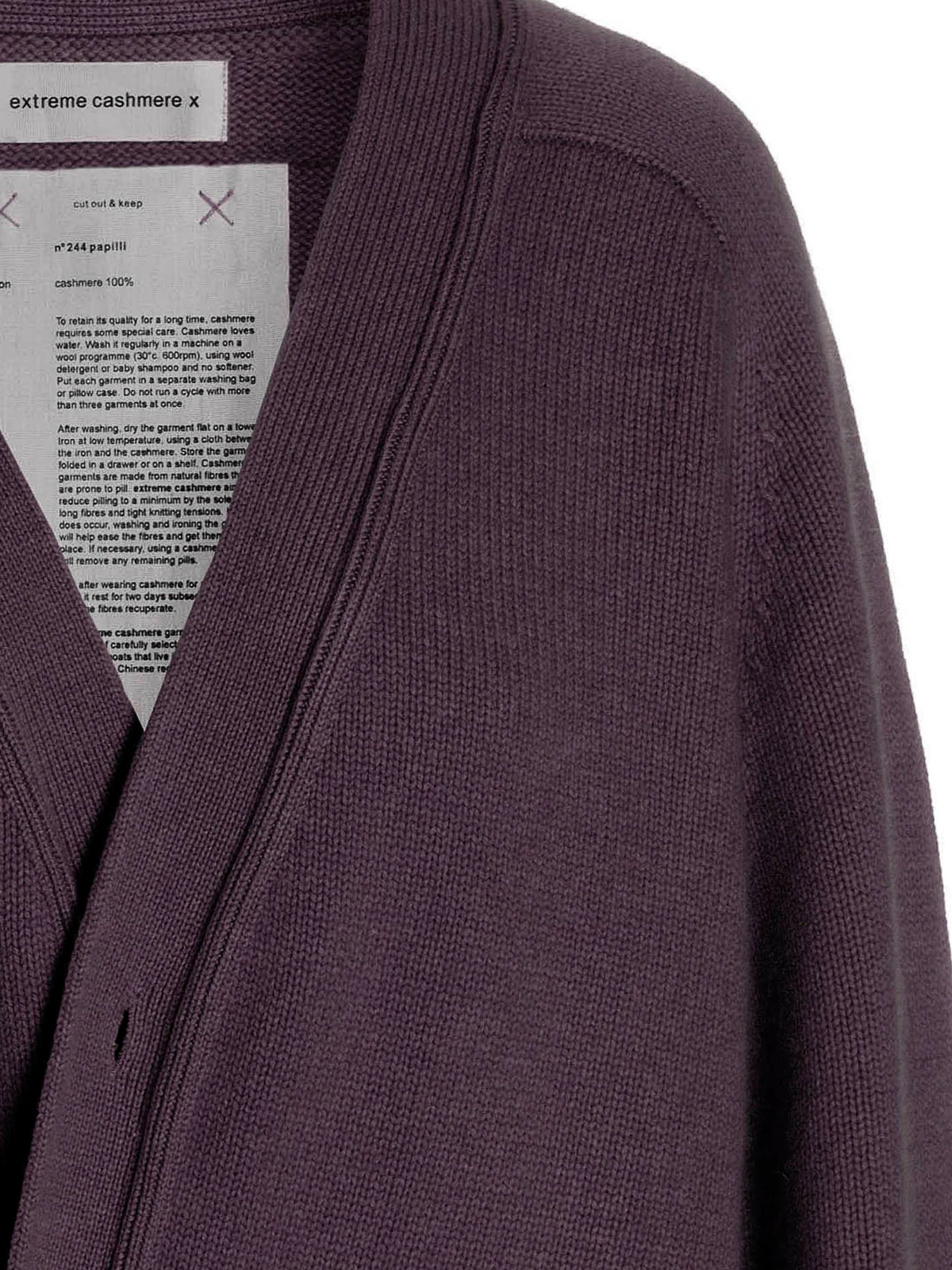 Extreme Cashmere カーディガン - Papilli | N244PAPILLI140MAUVE