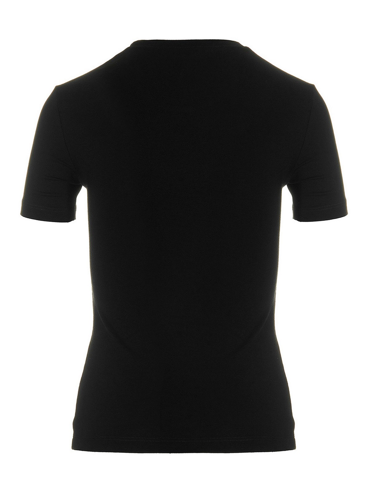 Shop Versace I Love You T-shirt In Black