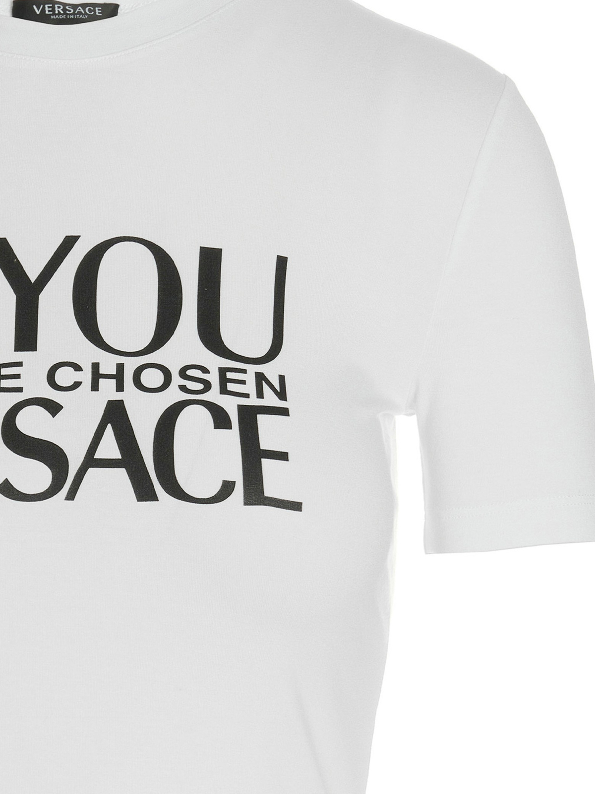 Shop Versace Camiseta - I Love You In White