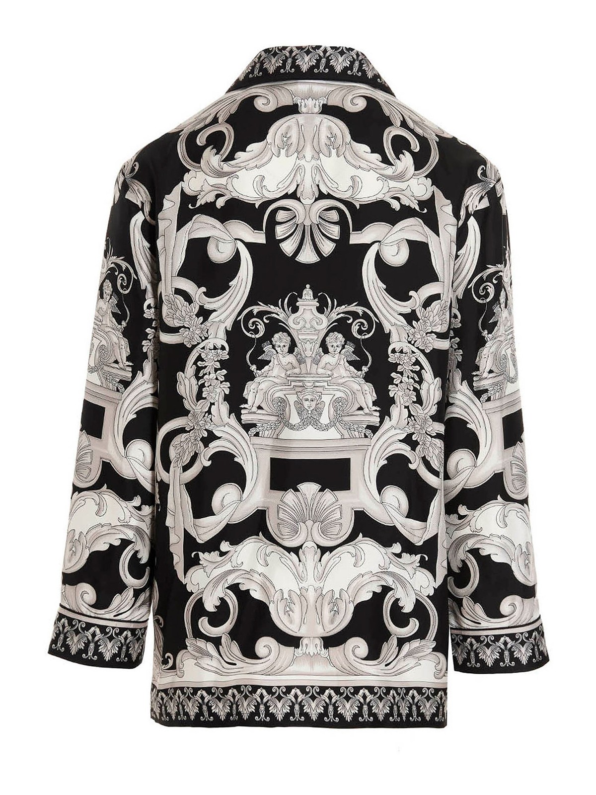 Versace Silver Baroque shirt - White - Men | 10053761A044505B040