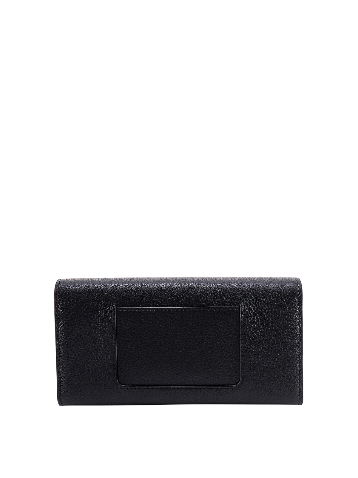 Shop Mulberry Leather Wallet With Engraved Logo In Negro