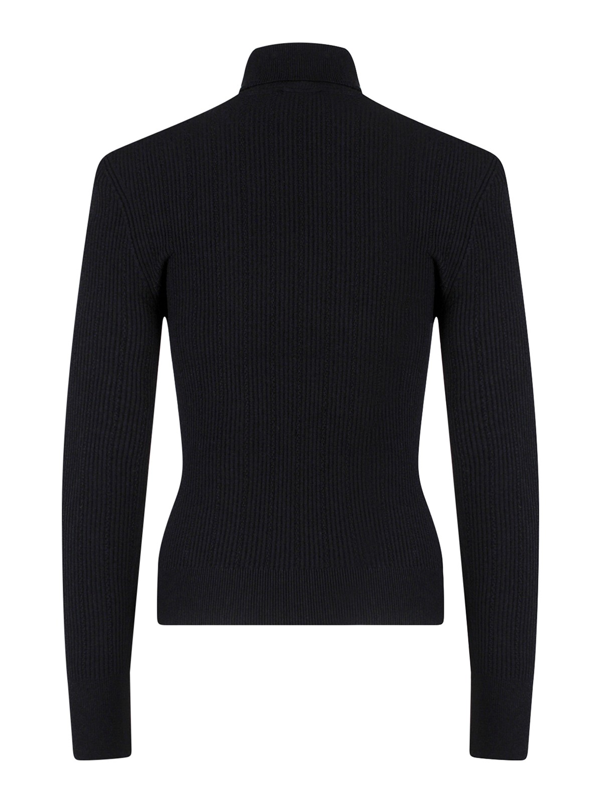 Turtlenecks u0026 Polo necks Balmain - Stretch cotton sweater with gold buttons  - YF0KH000KB000PA