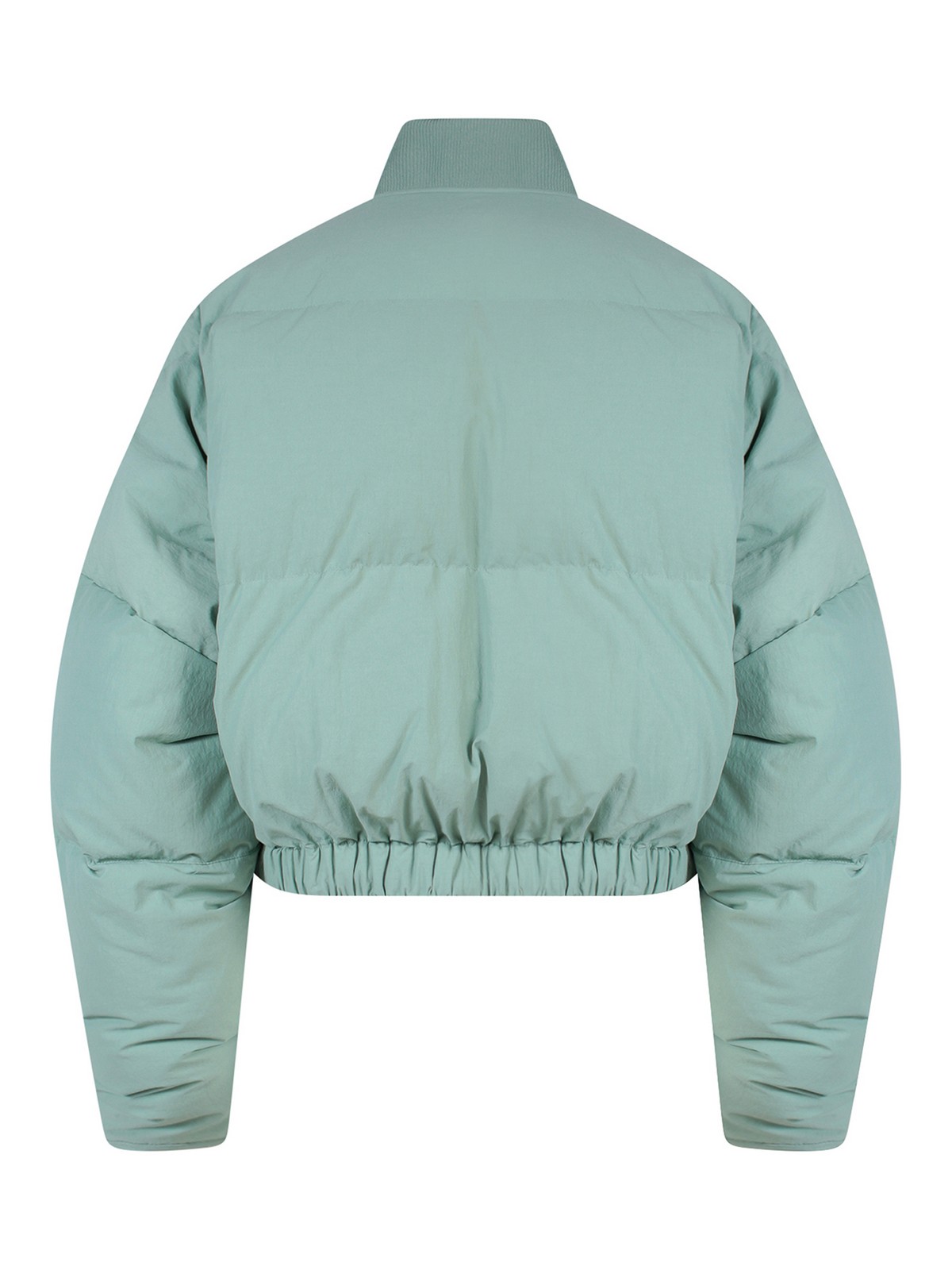 Shop K Krizia Padded And Quilted Cropped Jacket In Verde