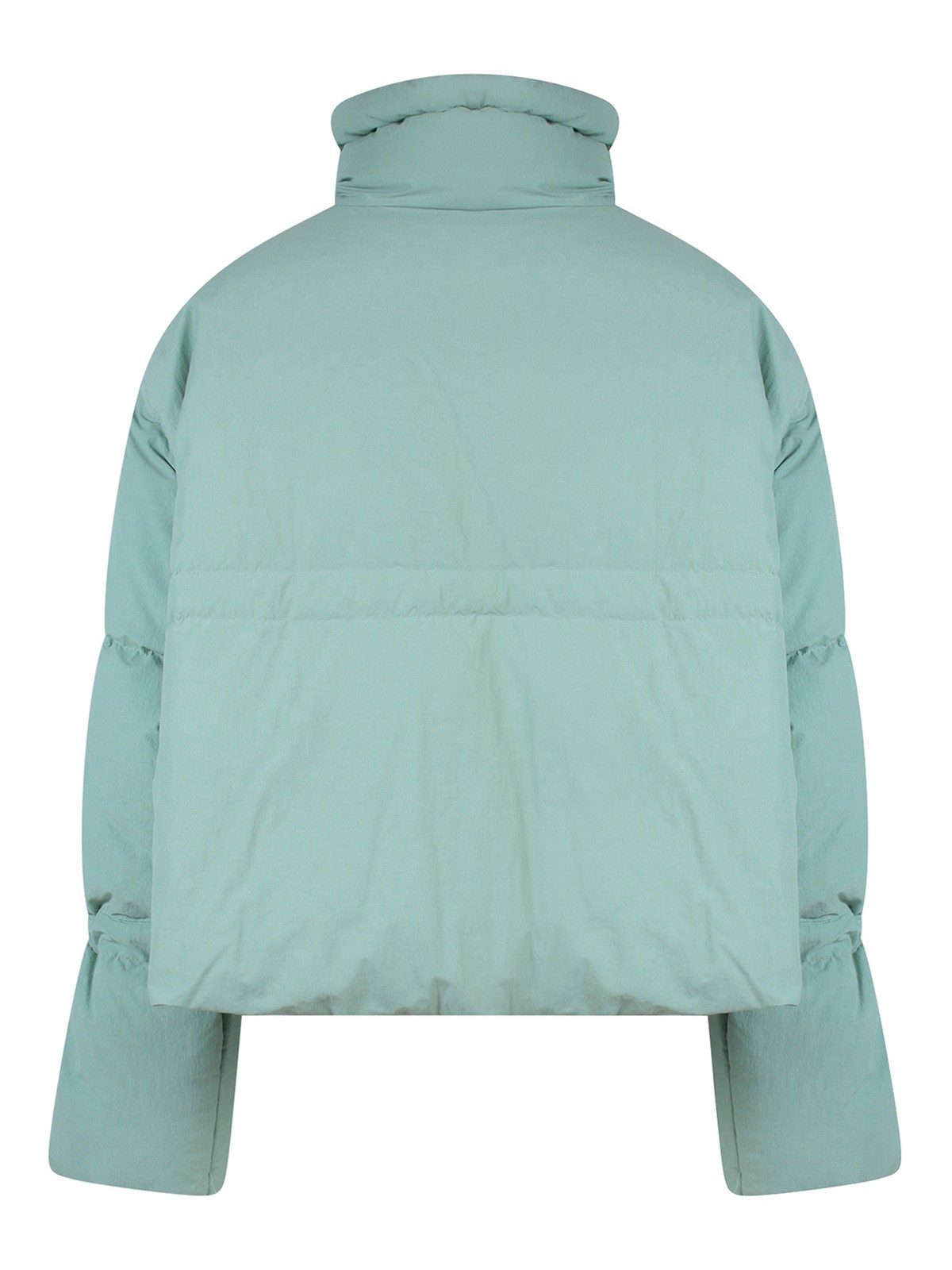 Shop K Krizia Padded And Quilted Jacket With Drawstring In Verde