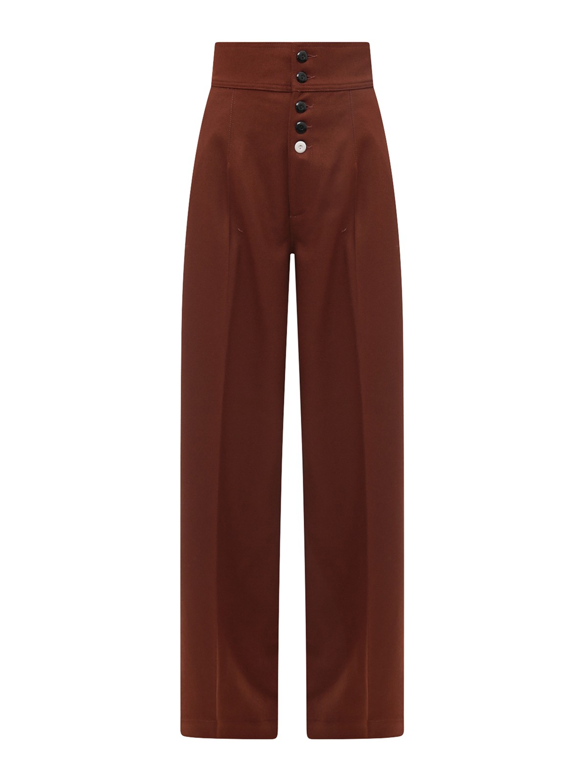 Casual trousers Made in Tomboy - Wool and cashmere pants with wide