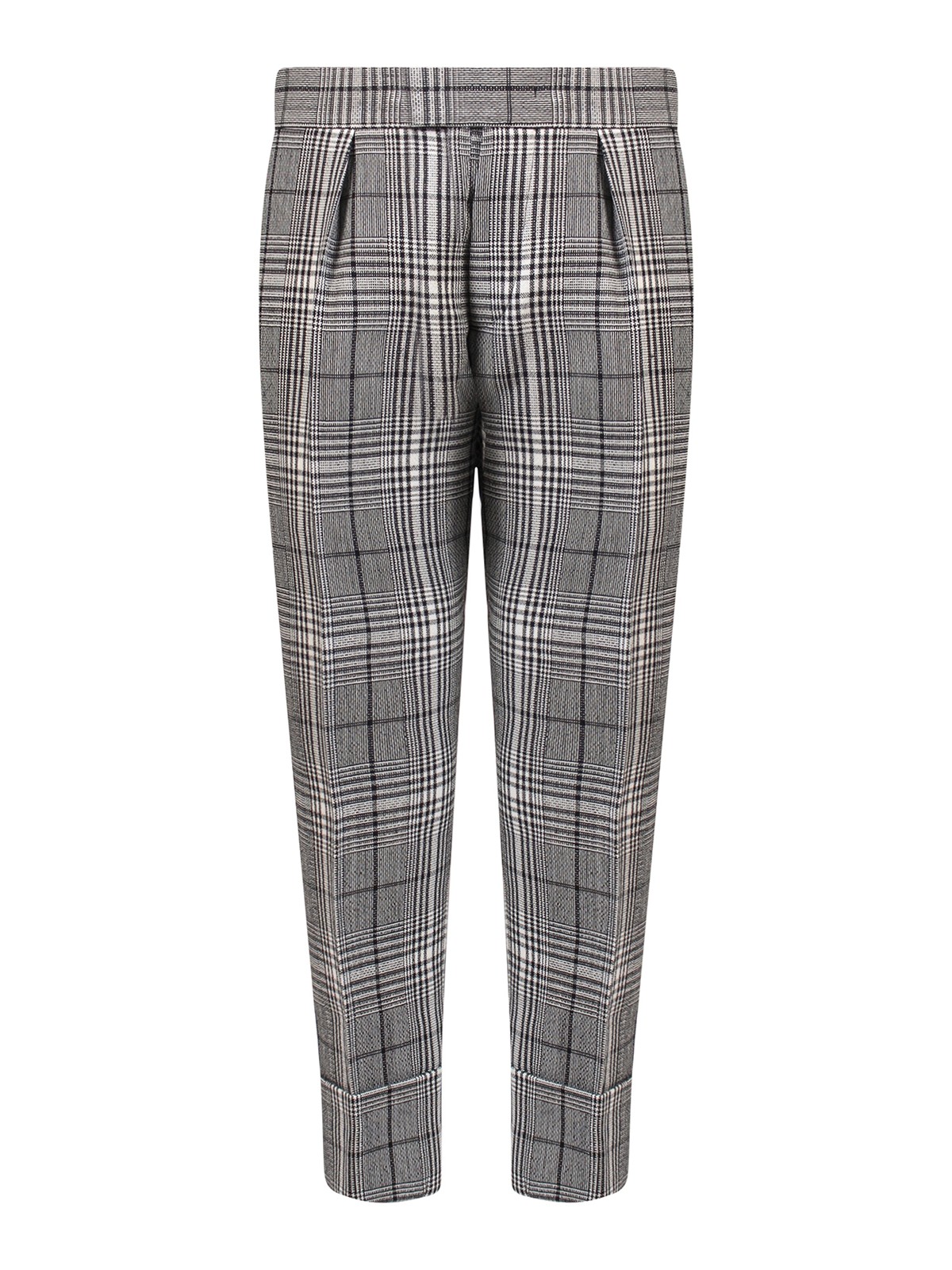 Shop Sapio Prince-of-wales Wool Pants In Gris