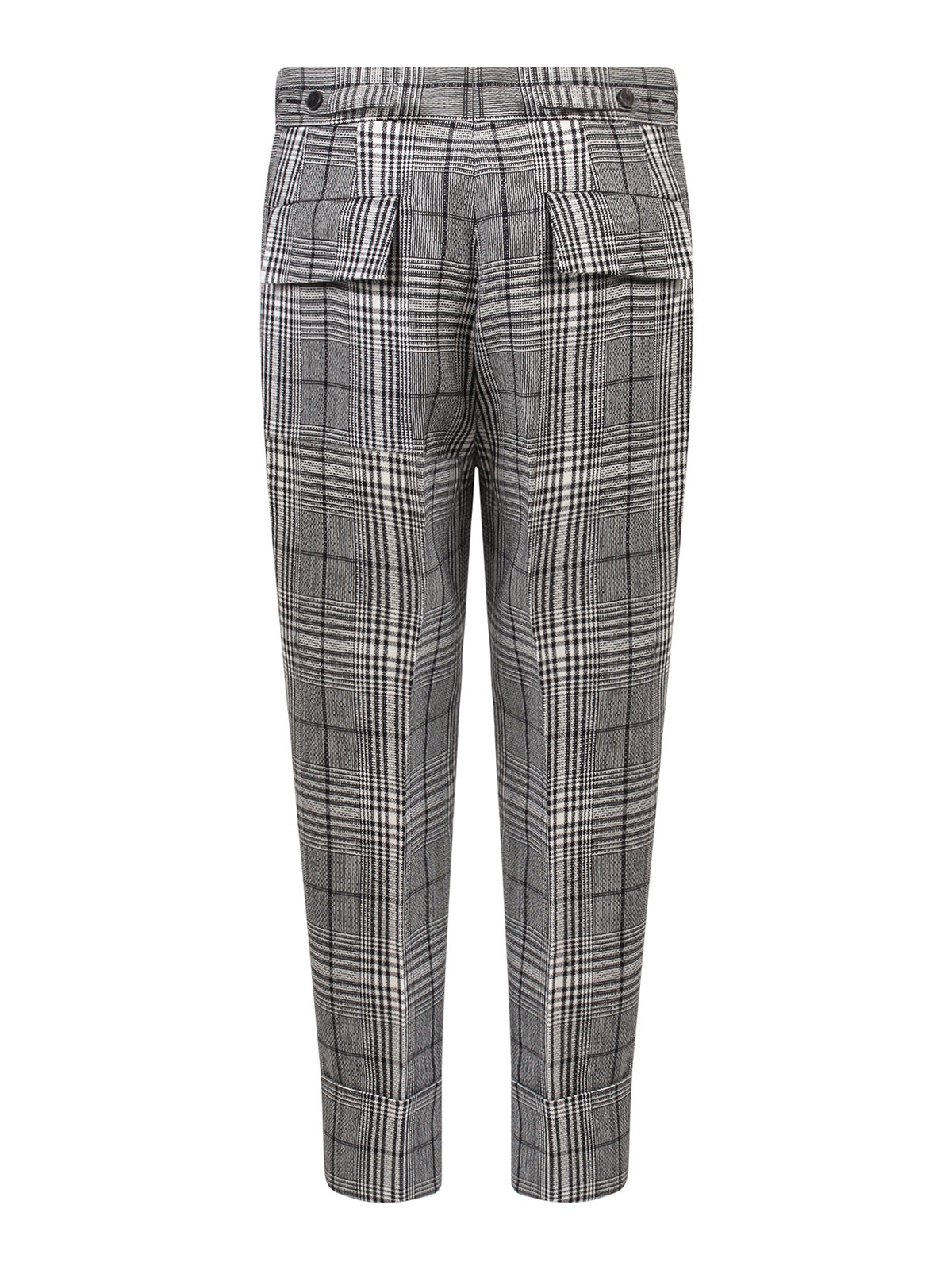 Dobell Navy Prince of Wales Check Suit Trousers | Dobell