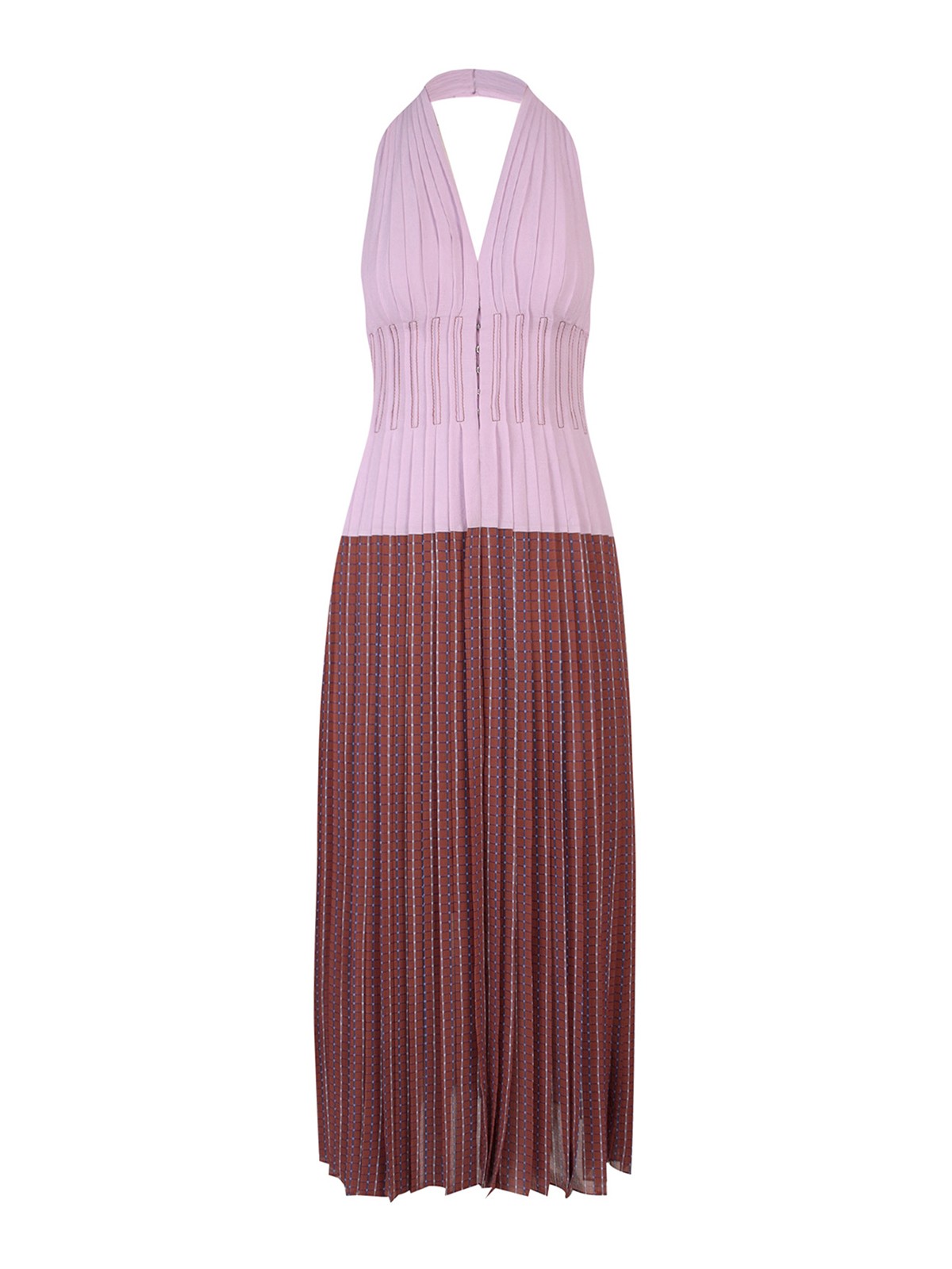 Tory Burch Jersey pleated dress - Purple - Women|138562652