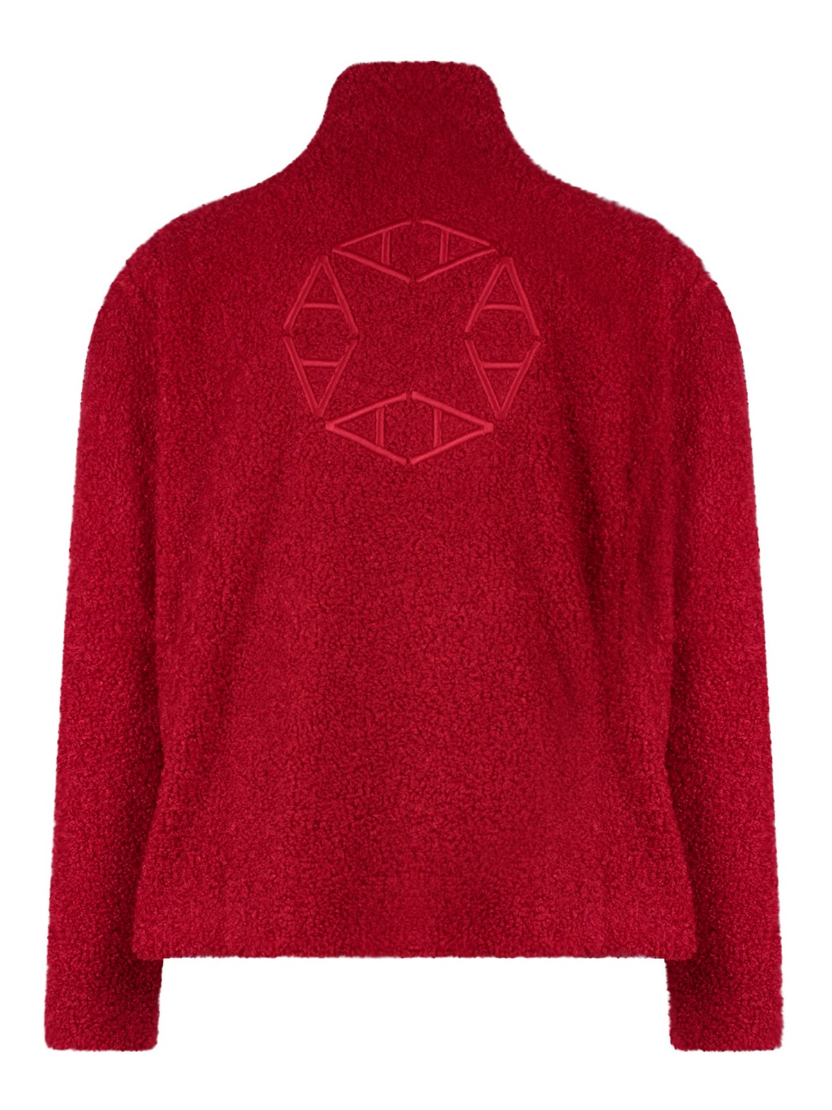 Shop Alyx Teddy Sweatshirt With Zip In Rojo