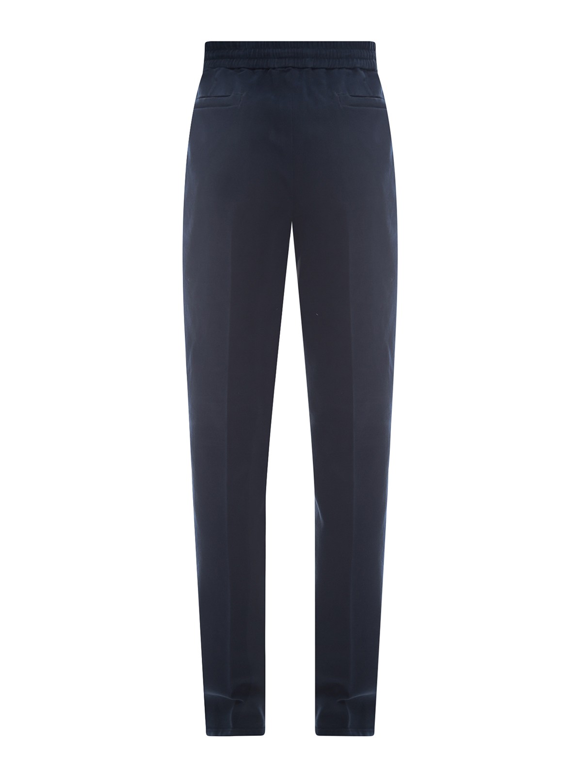 【関税＆送料込み】Brunello Cucinelli Blue Pants With Elast Brunello Cucinelli - Blue linen pants M243DE1710 - shop with