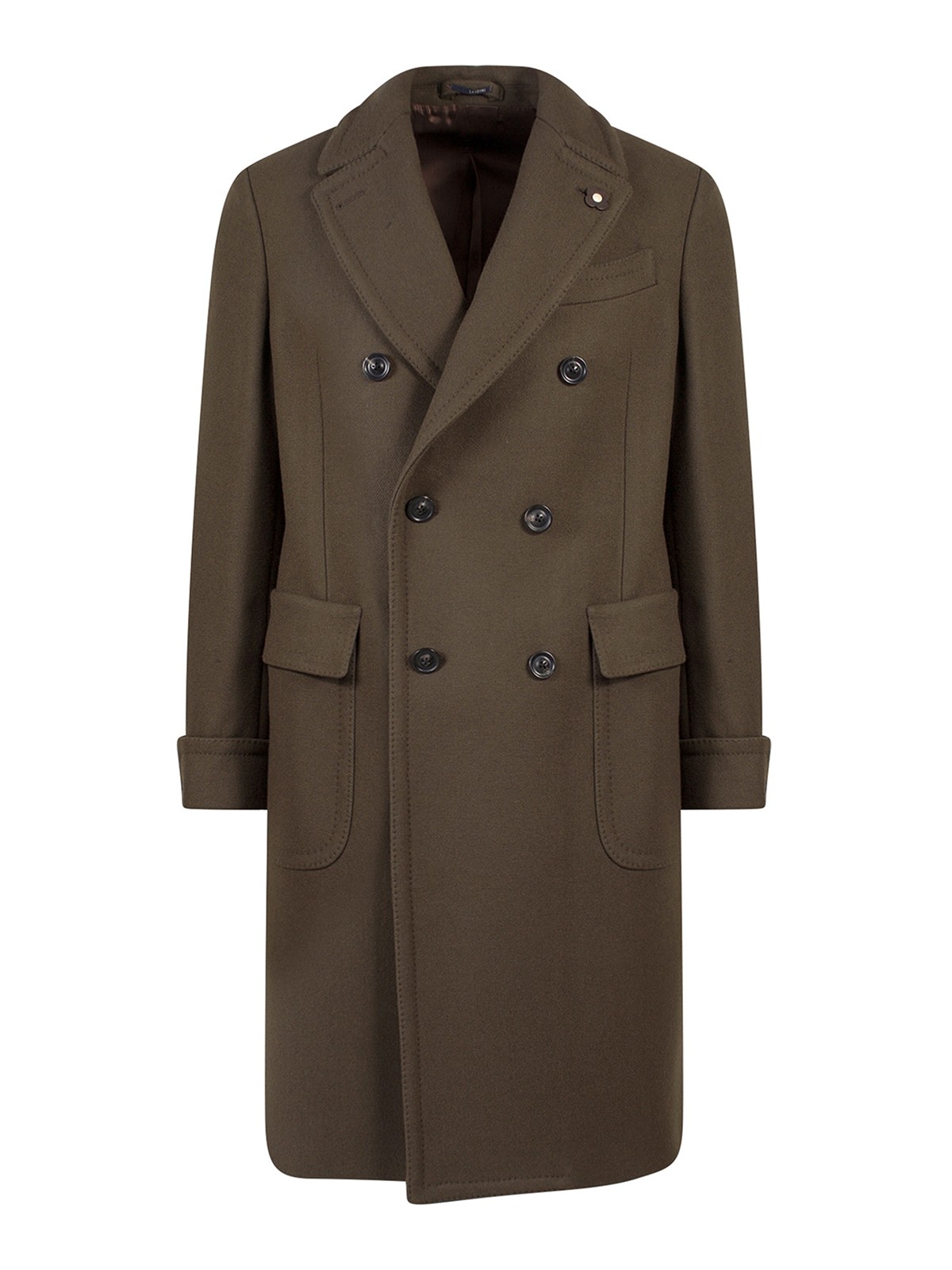 BOSS - Double-breasted trench coat in Italian stretch cotton
