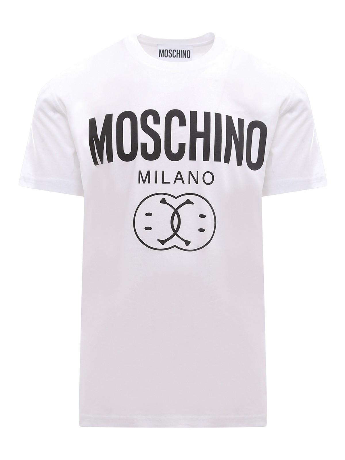 T-shirt in cotone con logo frontale