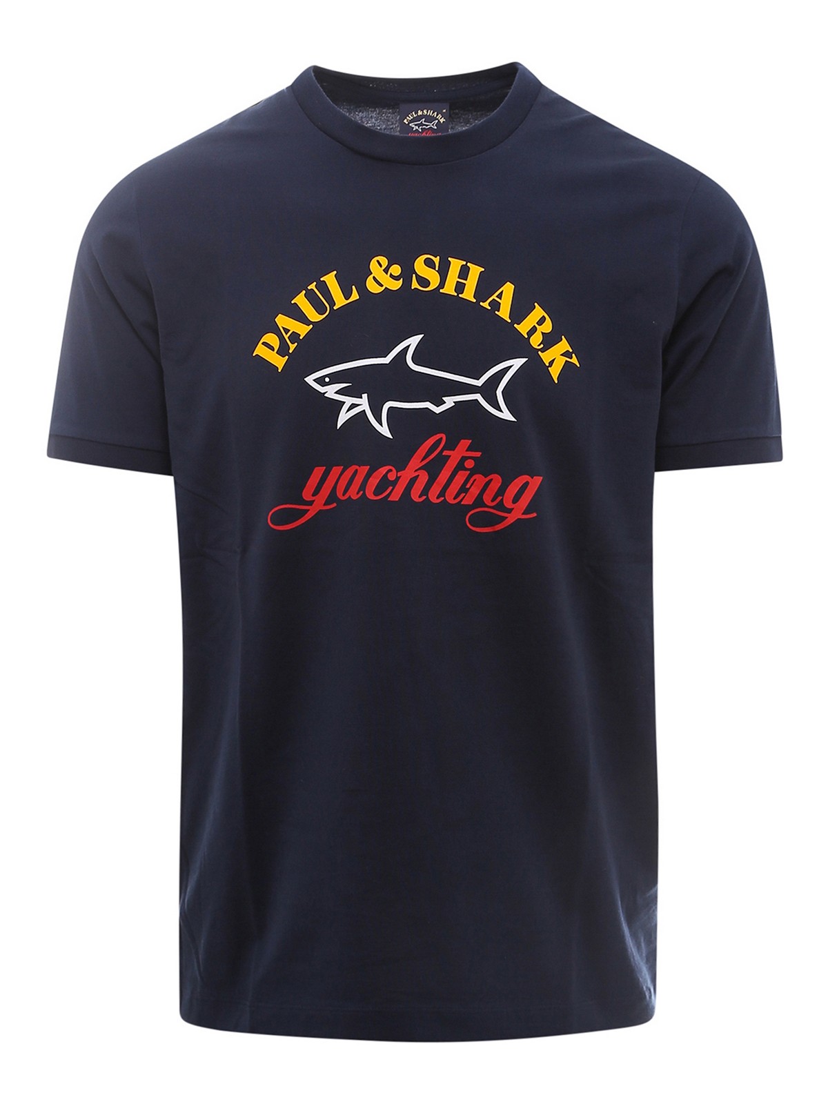 Shop Paul & Shark Cotton T-shirt In Blue