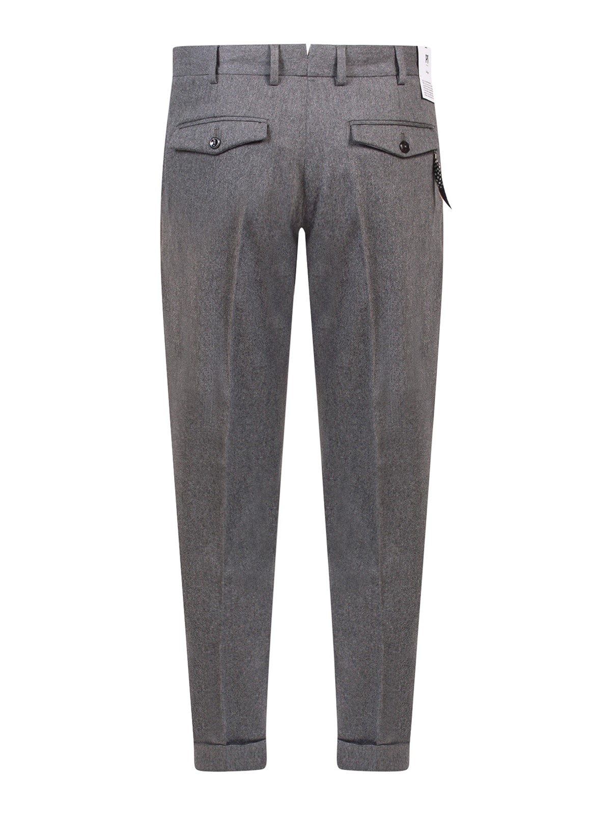 Pt Torino Stretch virgin wool pants Grey CORFZAZ40FWDCM140250