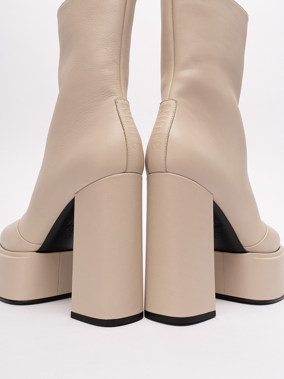 Shop 3juin Iara 120 Ankle Boots In Beis