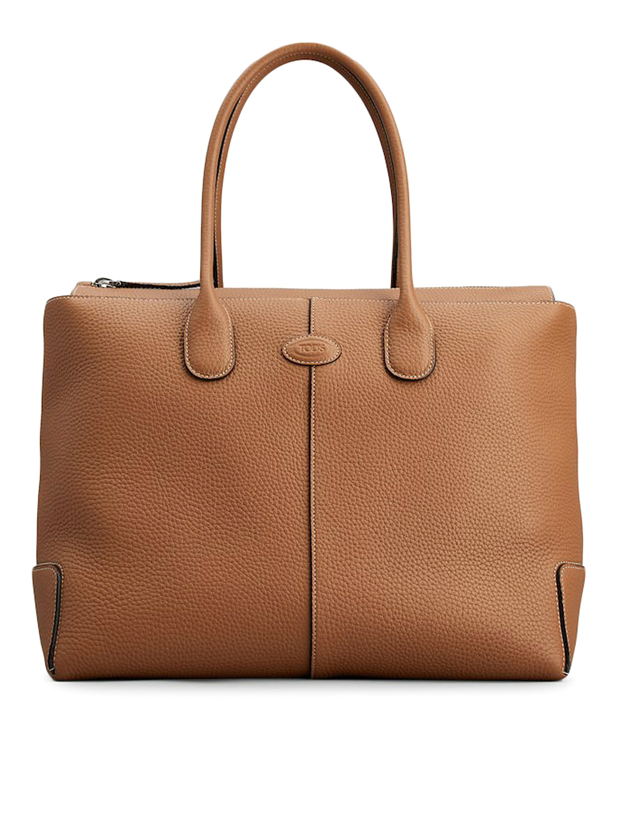 Tod's Leather Tote In Marrón