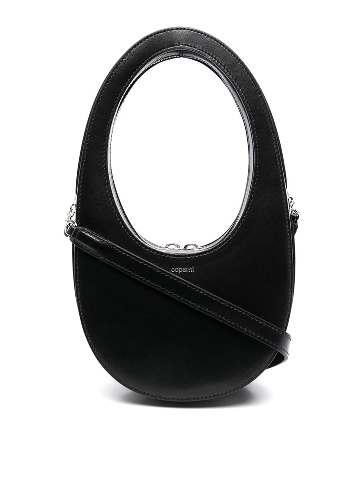 Coperni Black Calf Leather Swipe Mini Bag