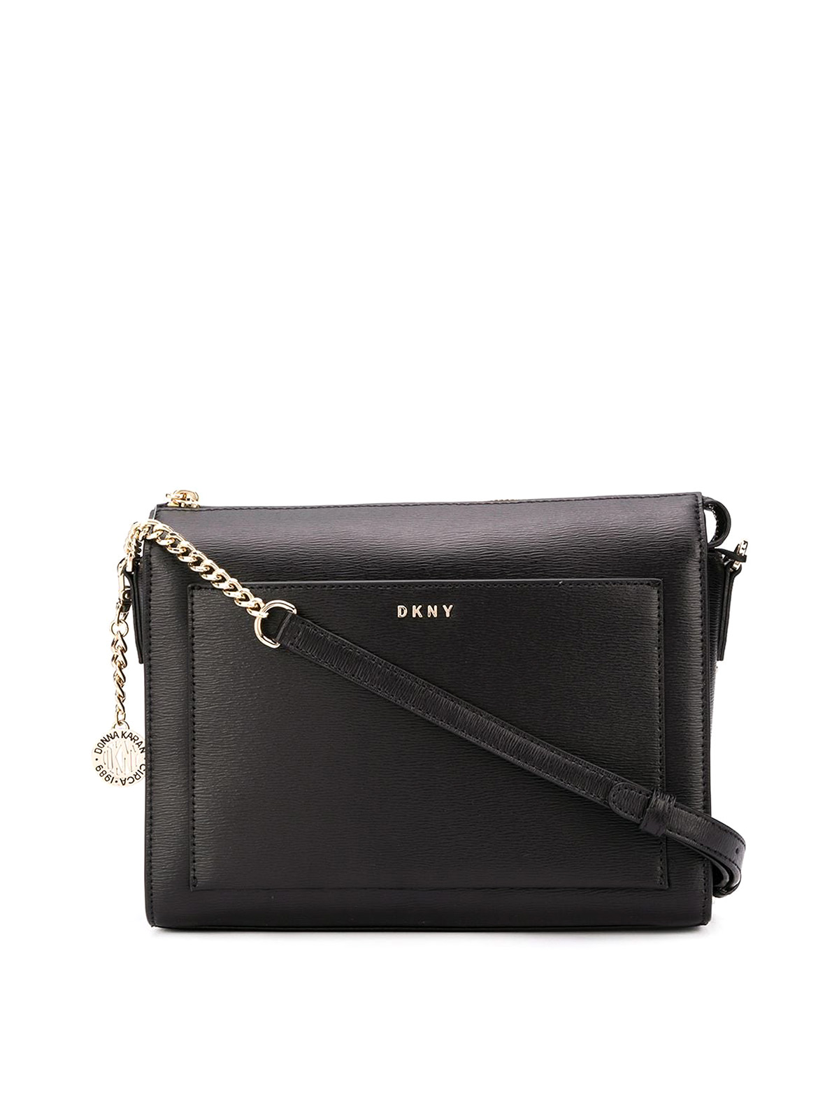 Dkny Bryant Leather Crossbody Bag - Black