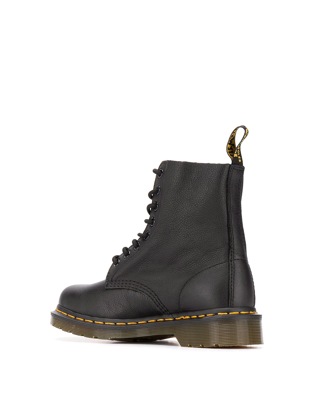 Shop Dr. Martens' Pascal Leather And Rubber Chunky Ankle Boots In Negro
