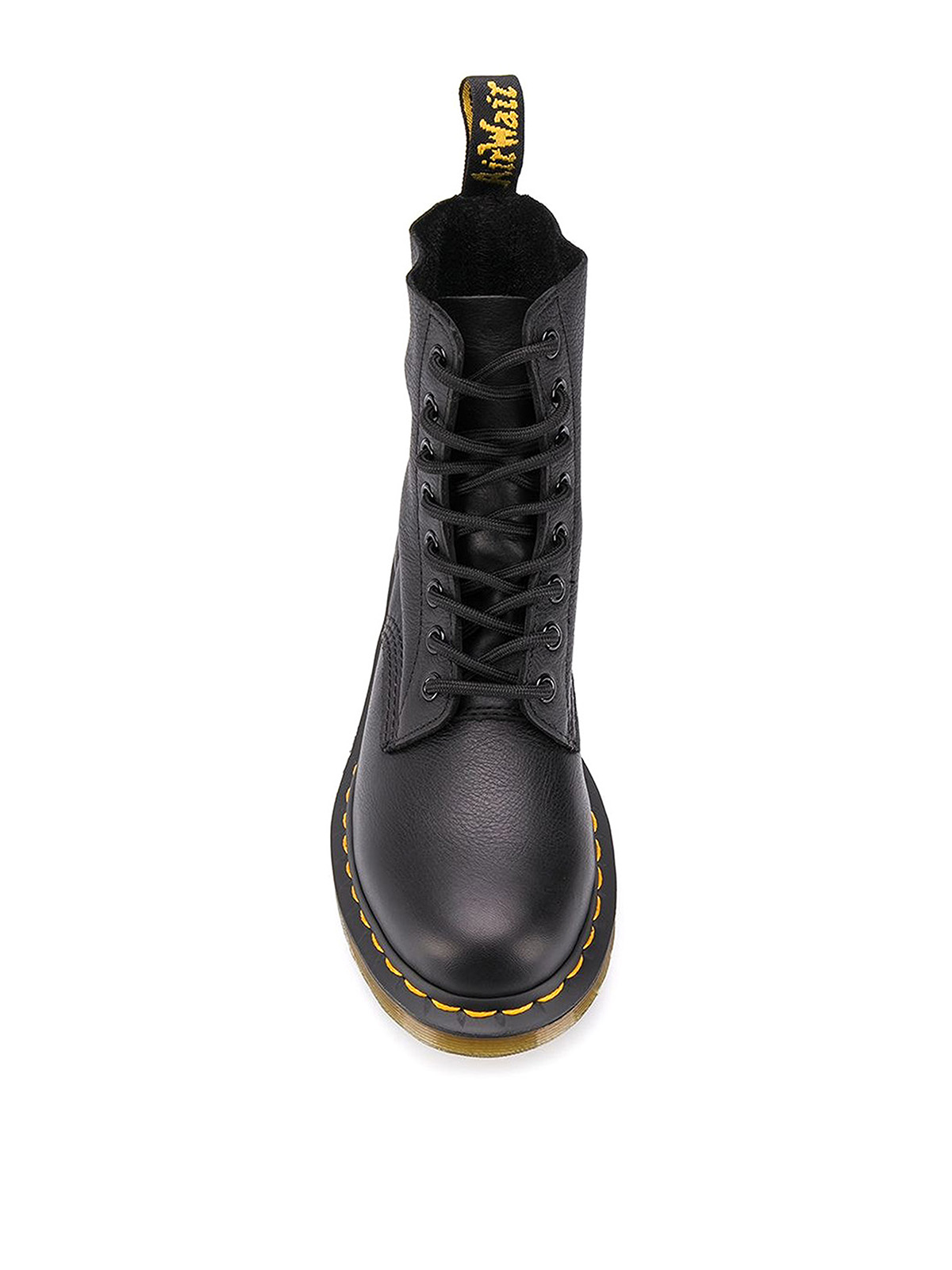 Shop Dr. Martens' Pascal Leather And Rubber Chunky Ankle Boots In Negro