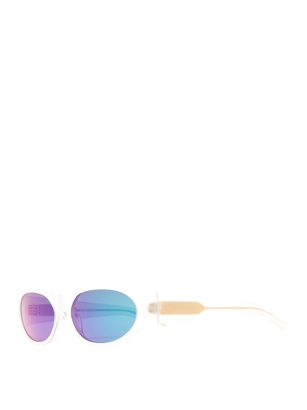 Flatlist Tinted Round-frame Sunglasses In Blue