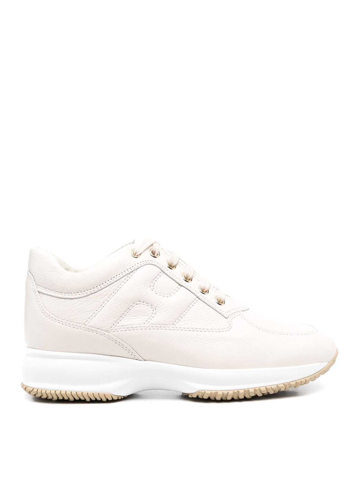 Hogan Logo-patch Low-top Sneakers In White