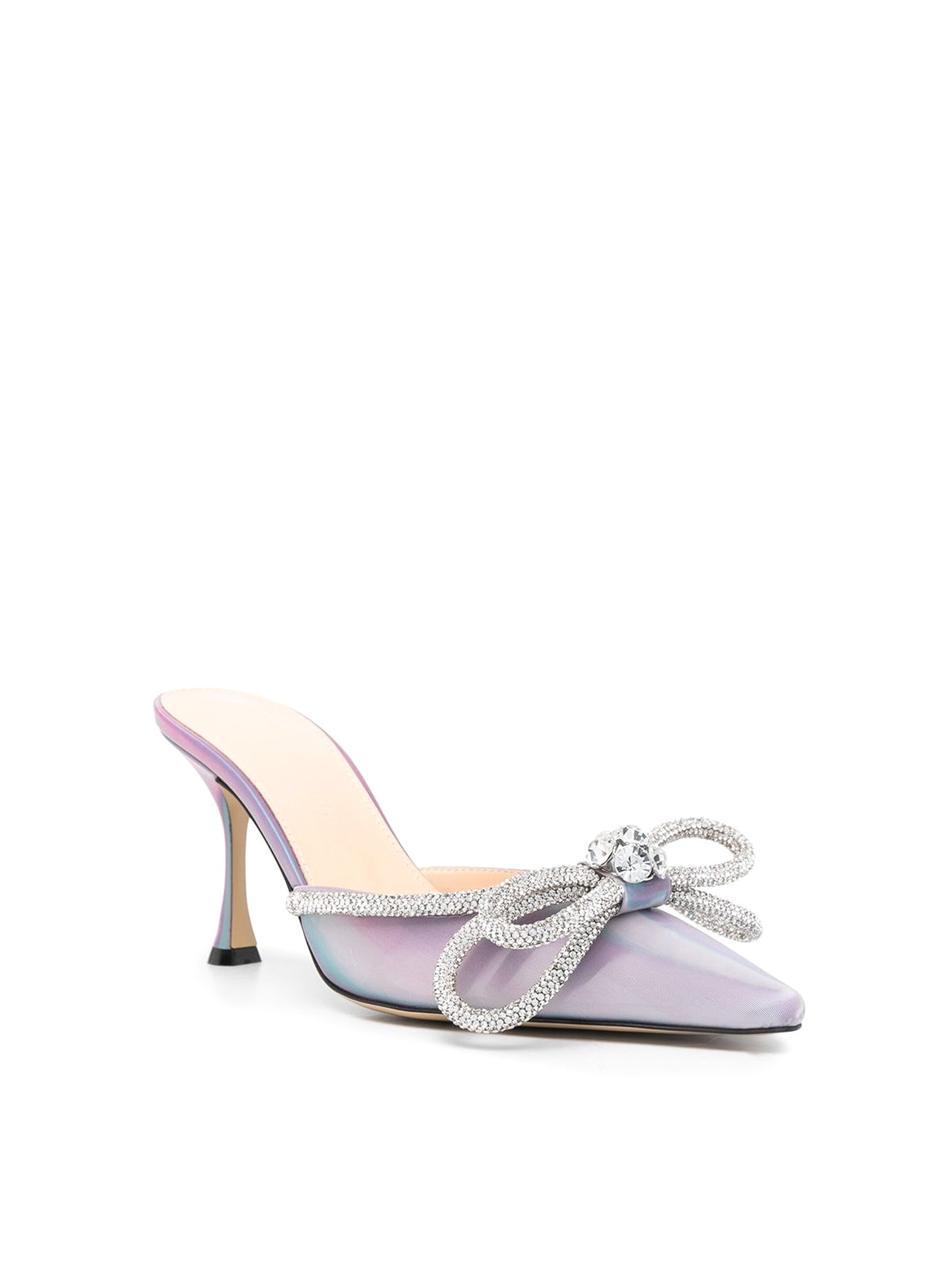 Iridescent mules hot sale