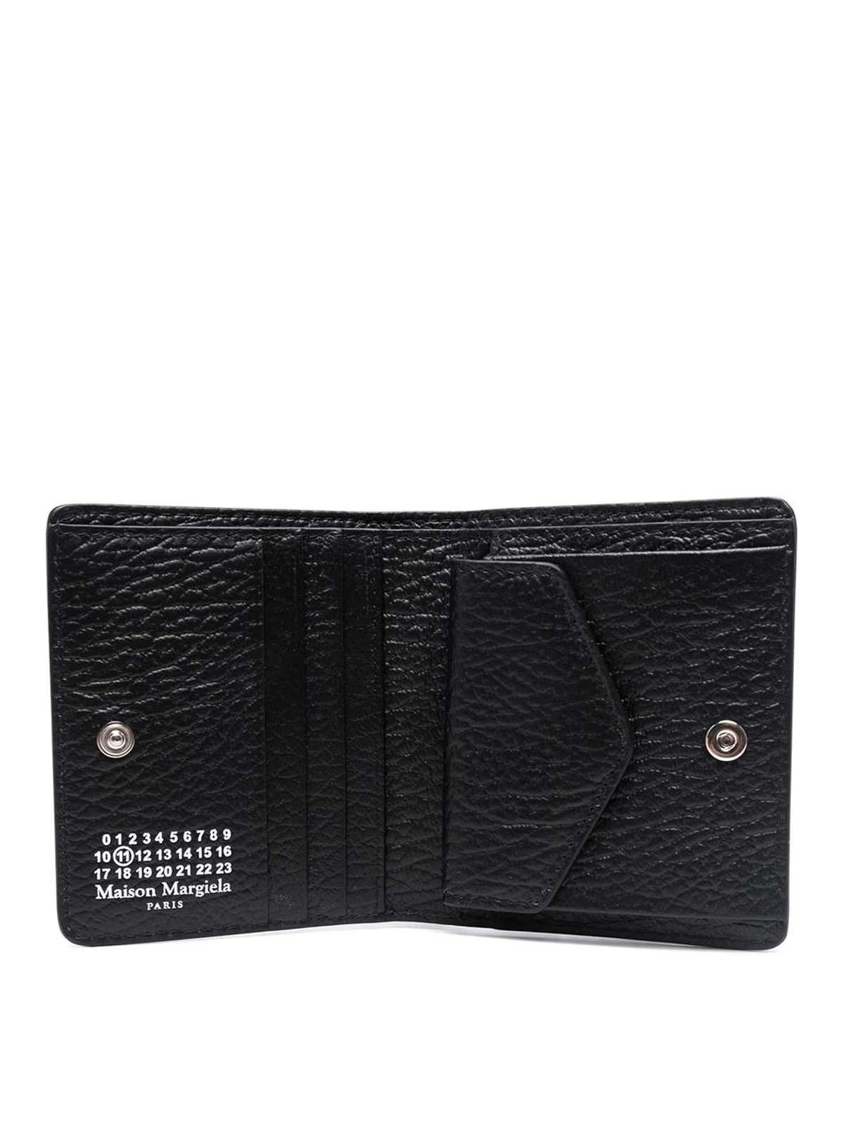 Shop Maison Margiela Leather Wallet In Negro