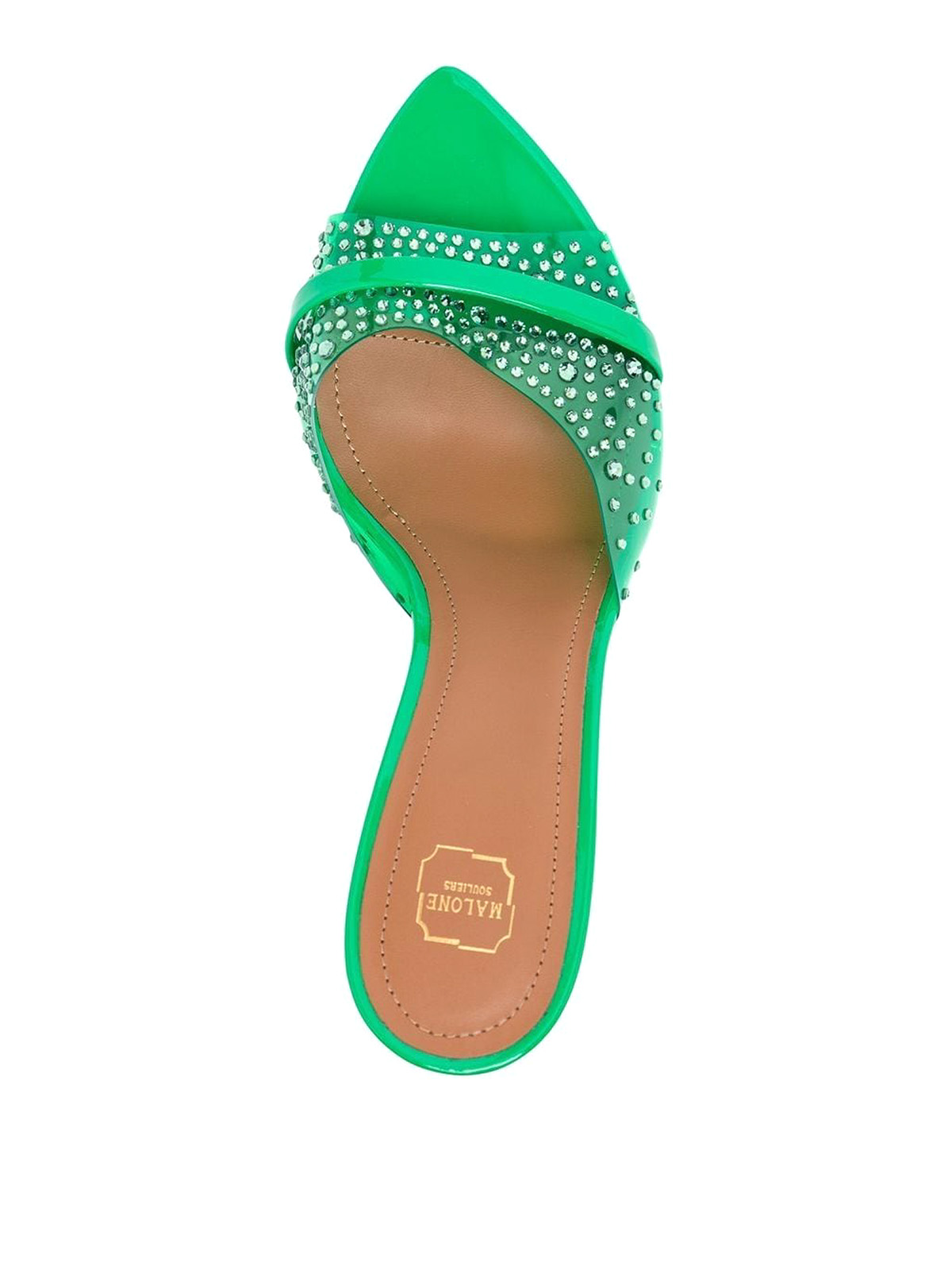 Shop Malone Souliers Julia 80 Sandals In Verde