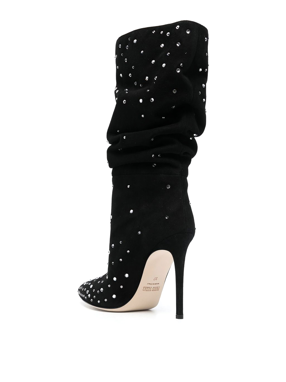 ミドルブーツ PARIS TEXAS Women Boots PX800XSACH BLACKDIAMOND Black Black nappa leather stiletto boots - Paris Texas – Paris