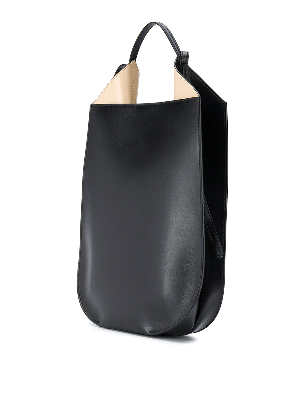 Shop Ree Projects Leather Tote In Negro