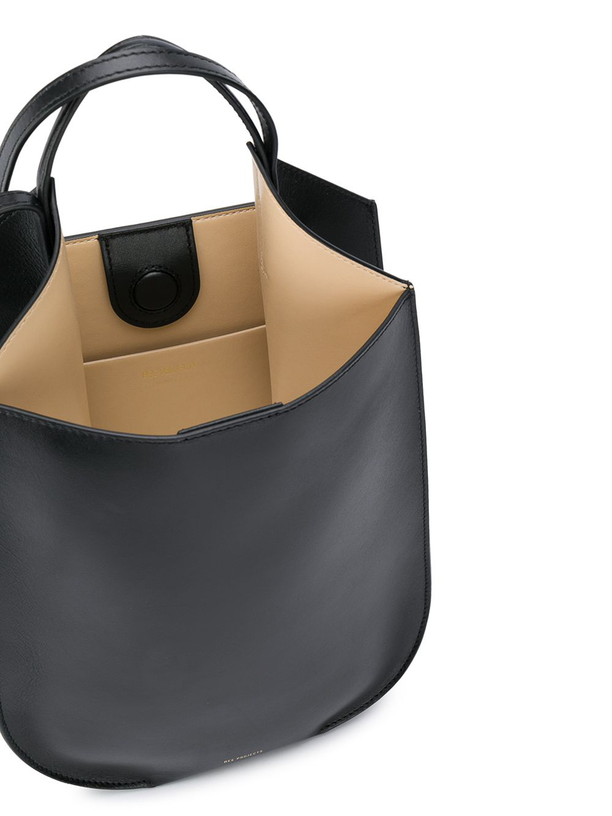 Shop Ree Projects Leather Tote In Negro