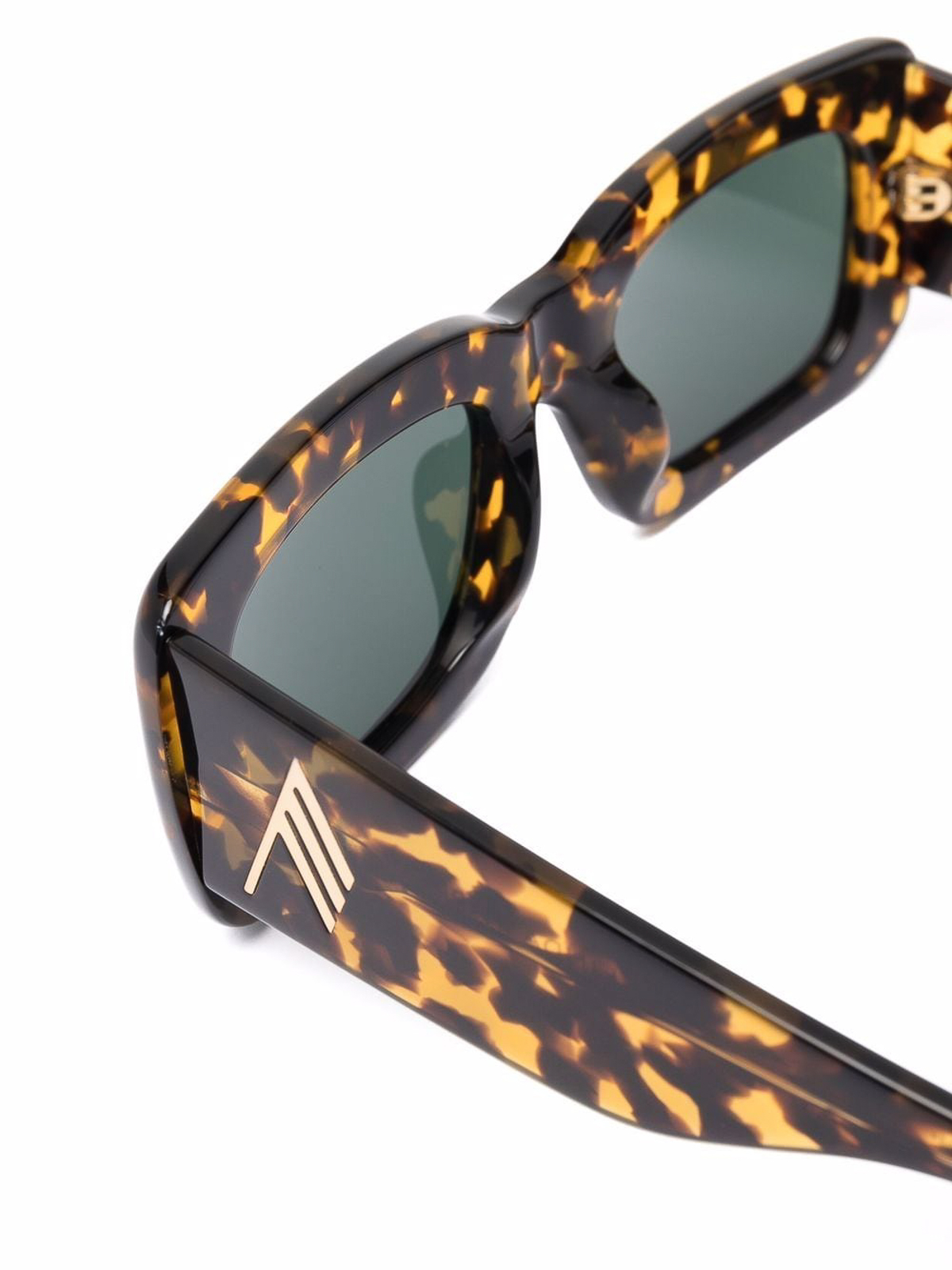 Shop Attico Tortoiseshell Patterned Sunglasses In Estampado Animalier