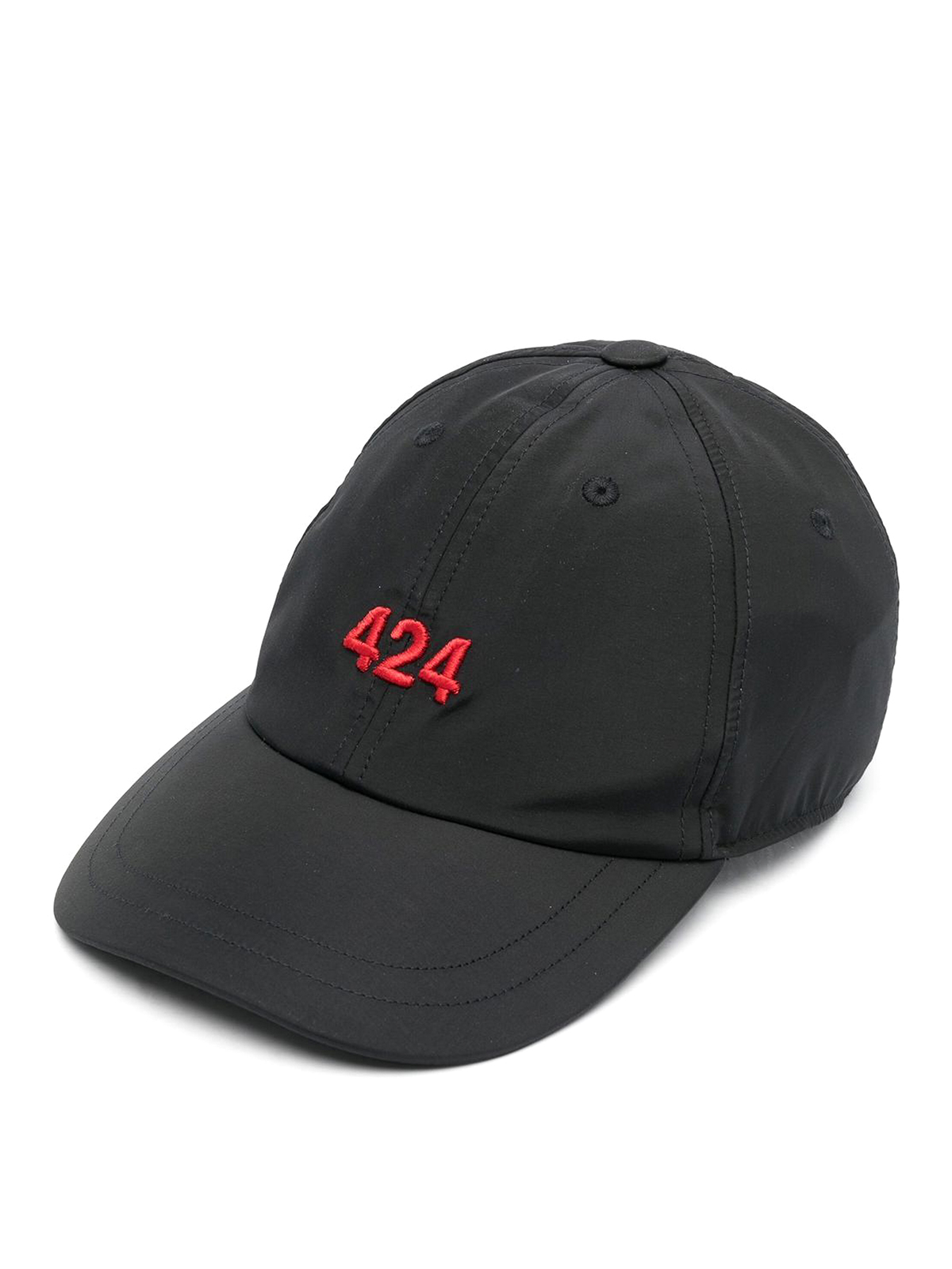 424 Logo-embroidered Baseball Cap In Black