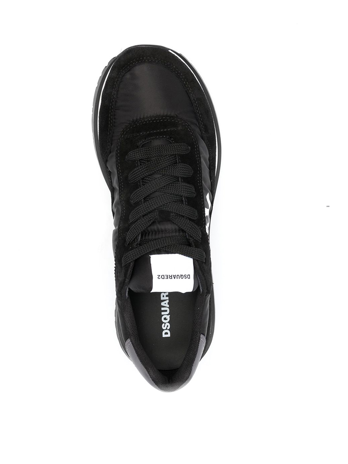 Shop Dsquared2 Dsq2-logo Low-top Sneakers In Black